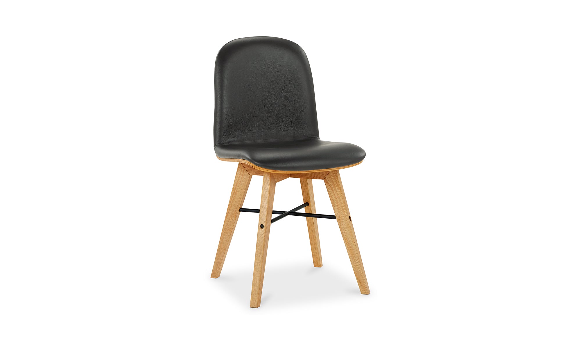 Napoli Dining Chair- Black Leather
