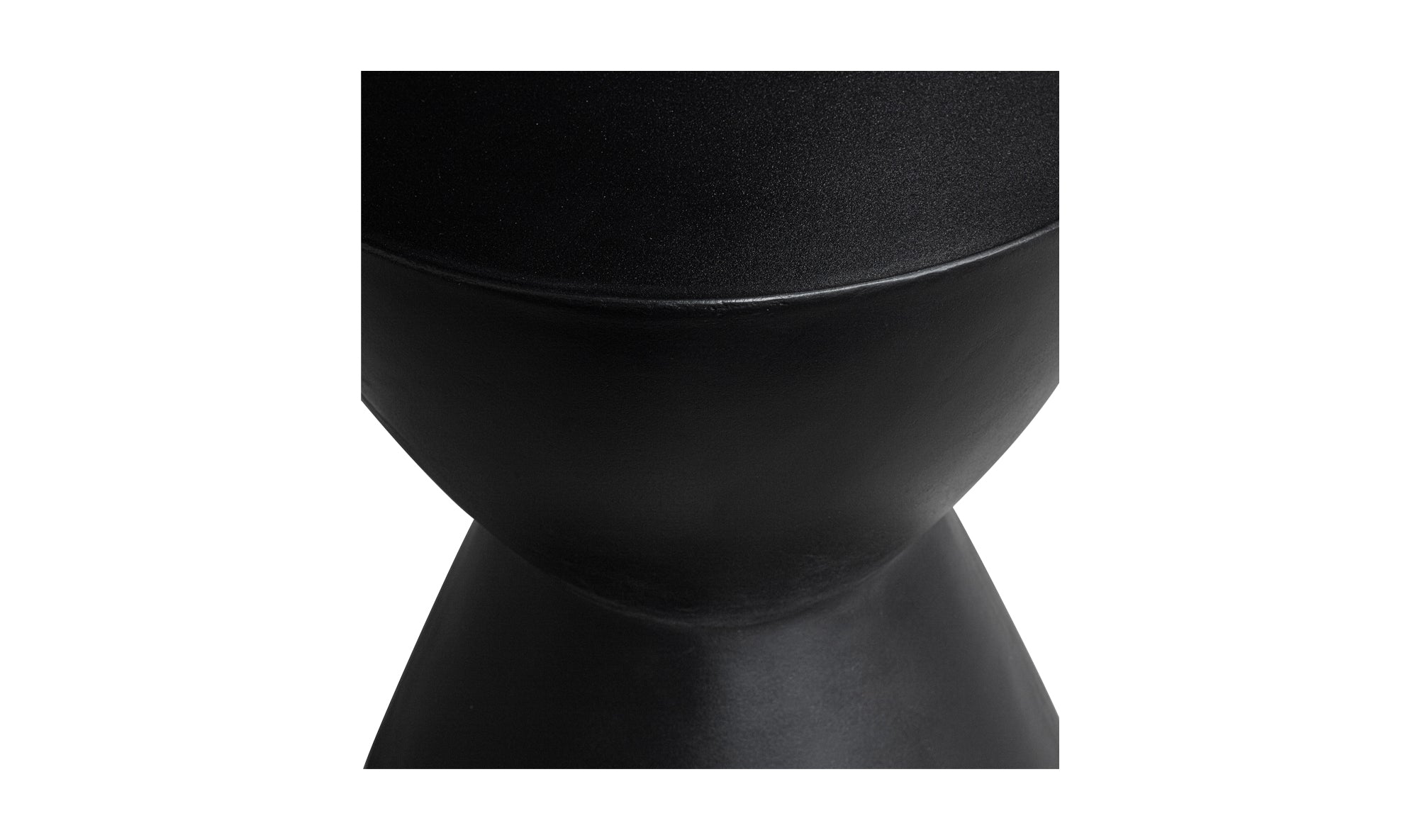 Hourglass Stool- Black