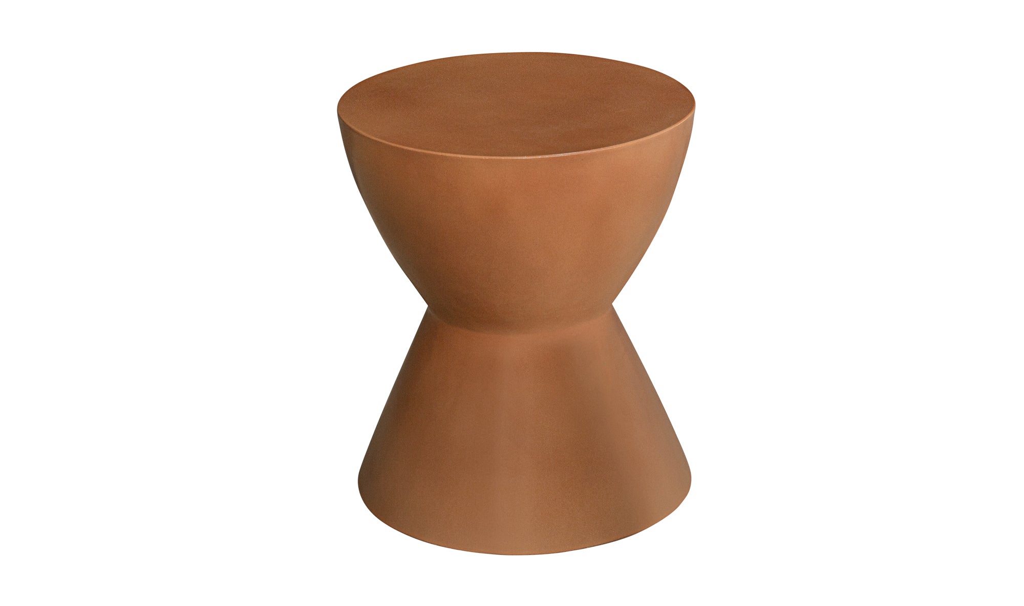 Hourglass Stool- Terracotta