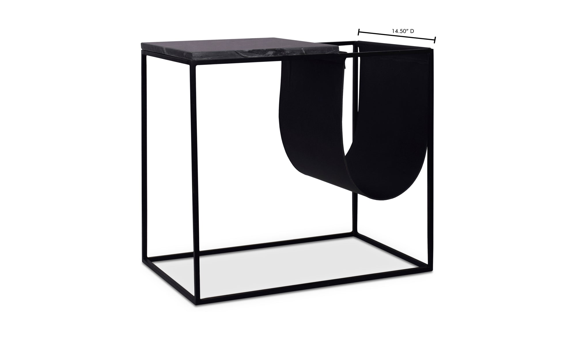 Cave Magazine Rack- Black