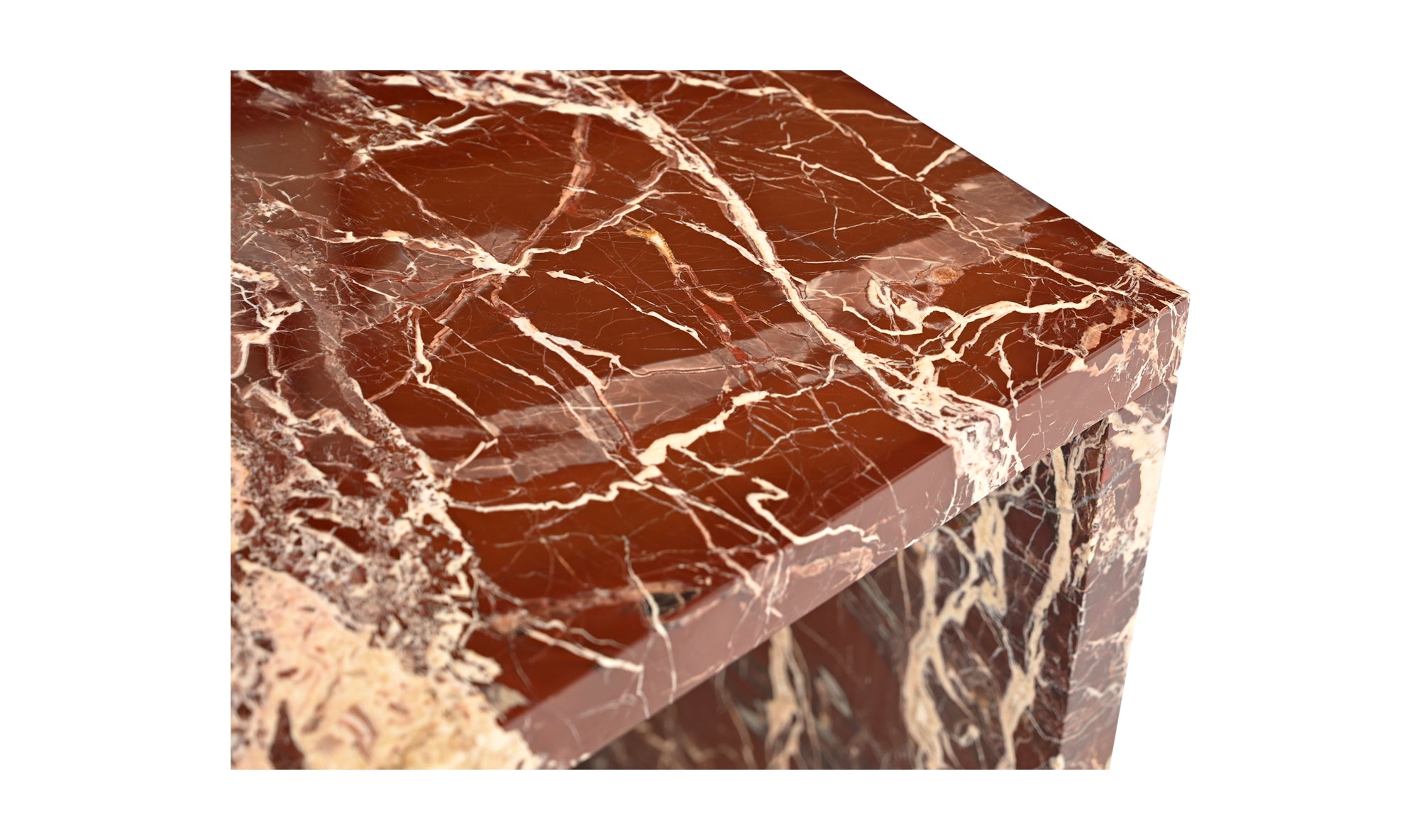Rosa Accent Table | Rosso Levanto Marble