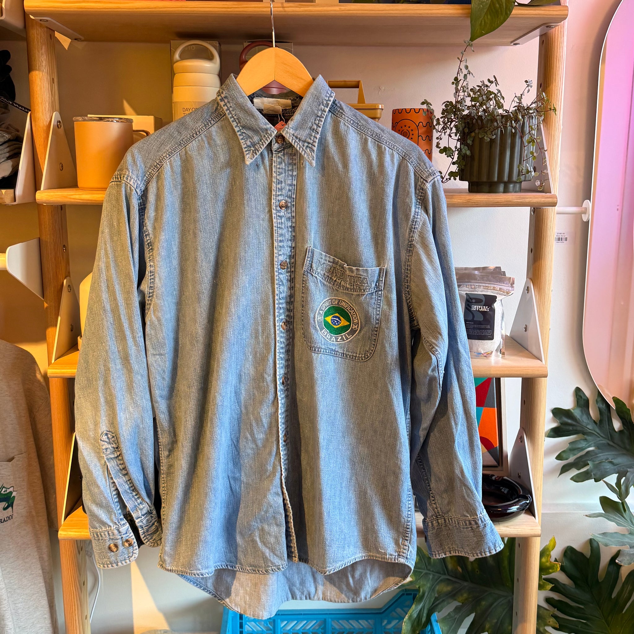 Mondetta Denim Button Up | S