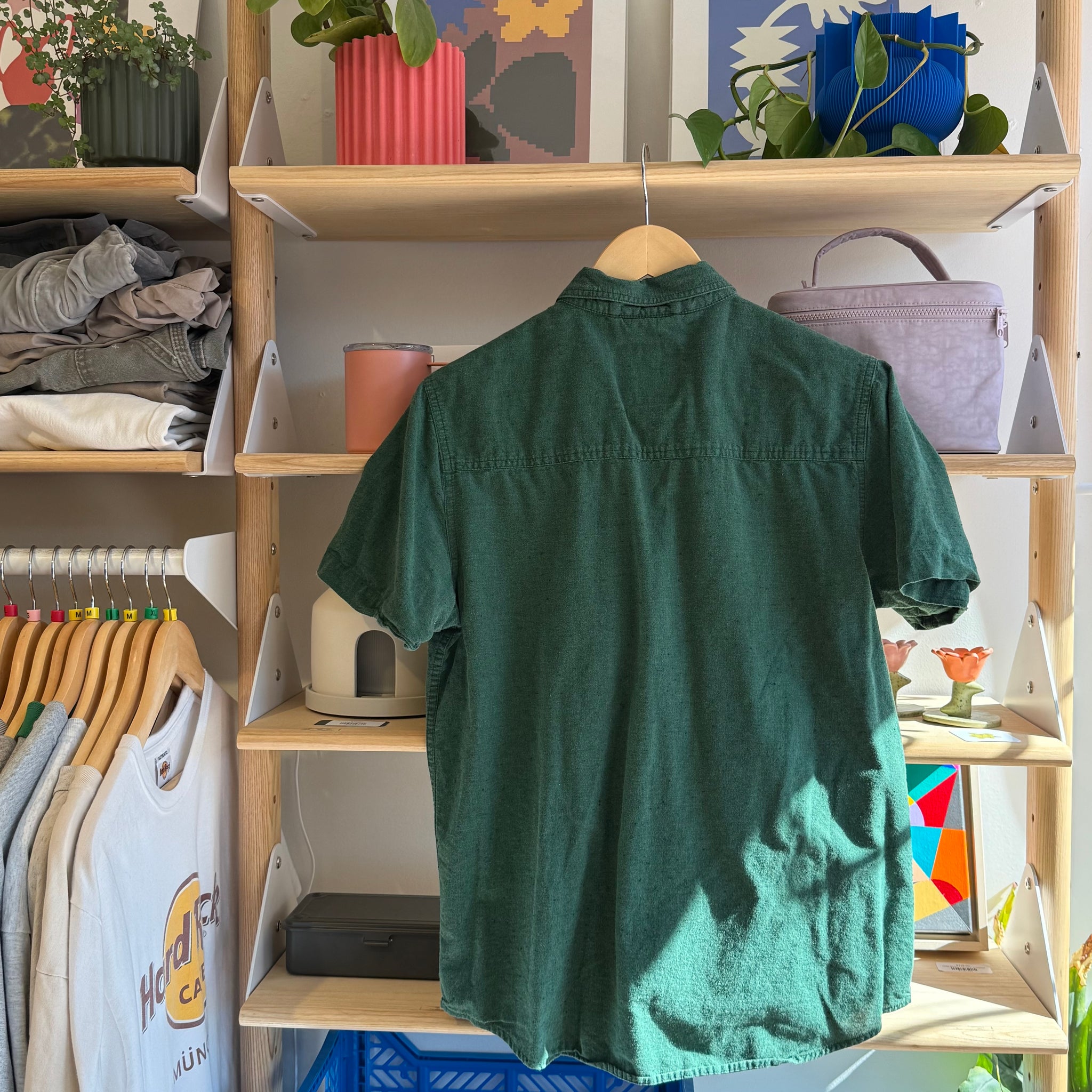 Green Button Up | S
