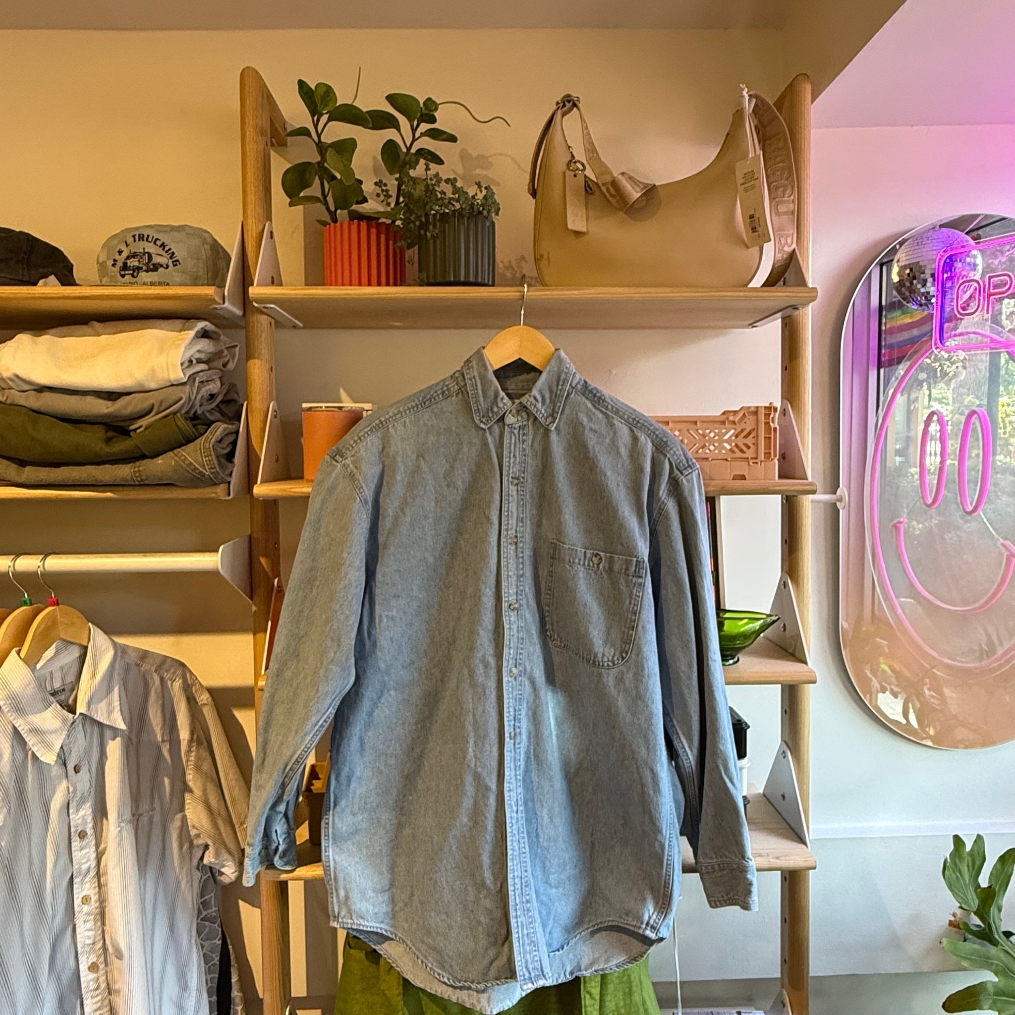 Denim Button Up  | L