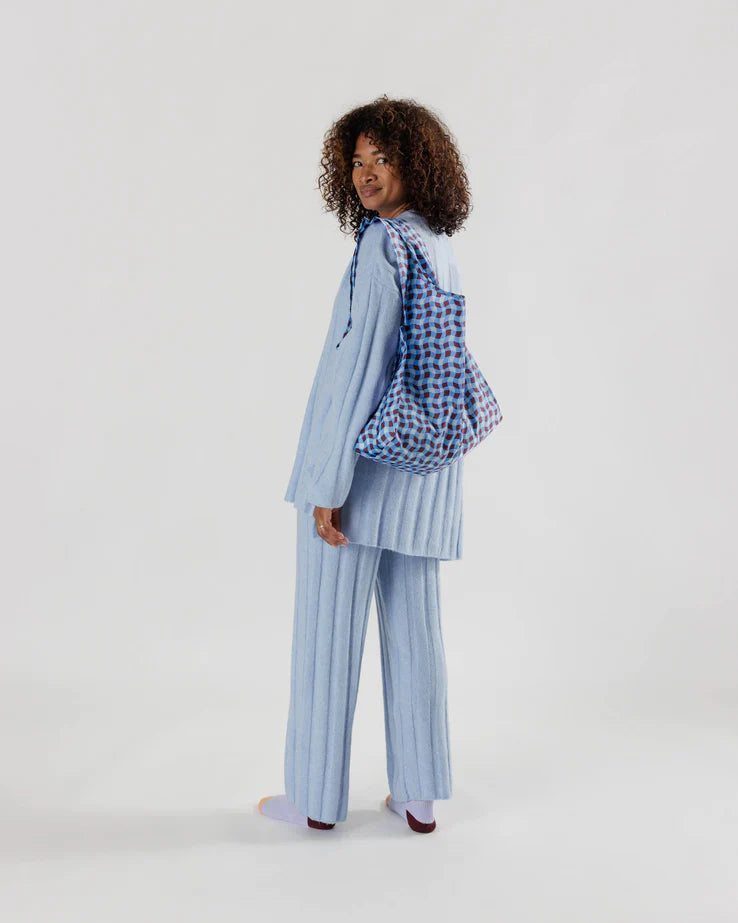 Standard Baggu - Wavy Gingham Blue