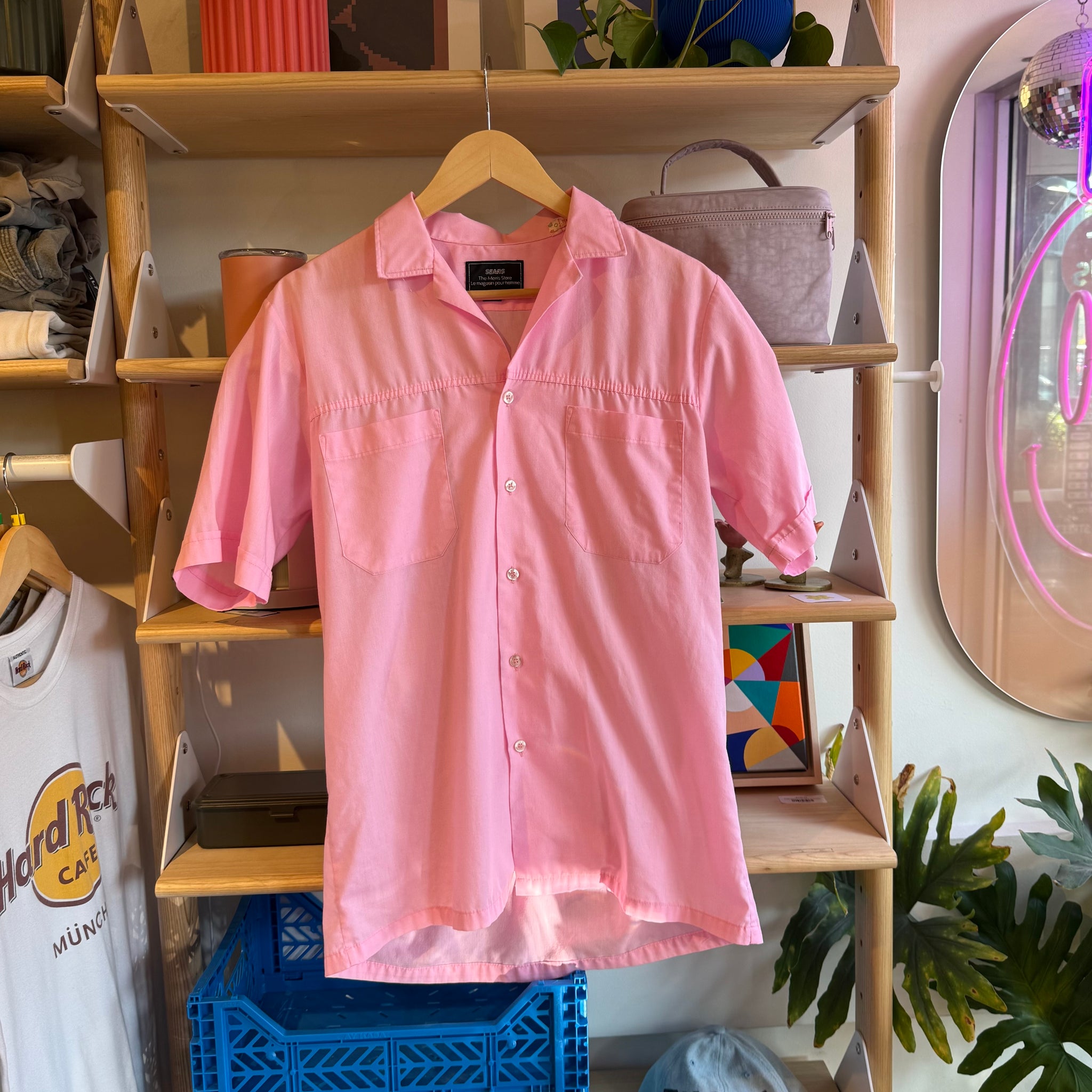 Pink Button Up | M