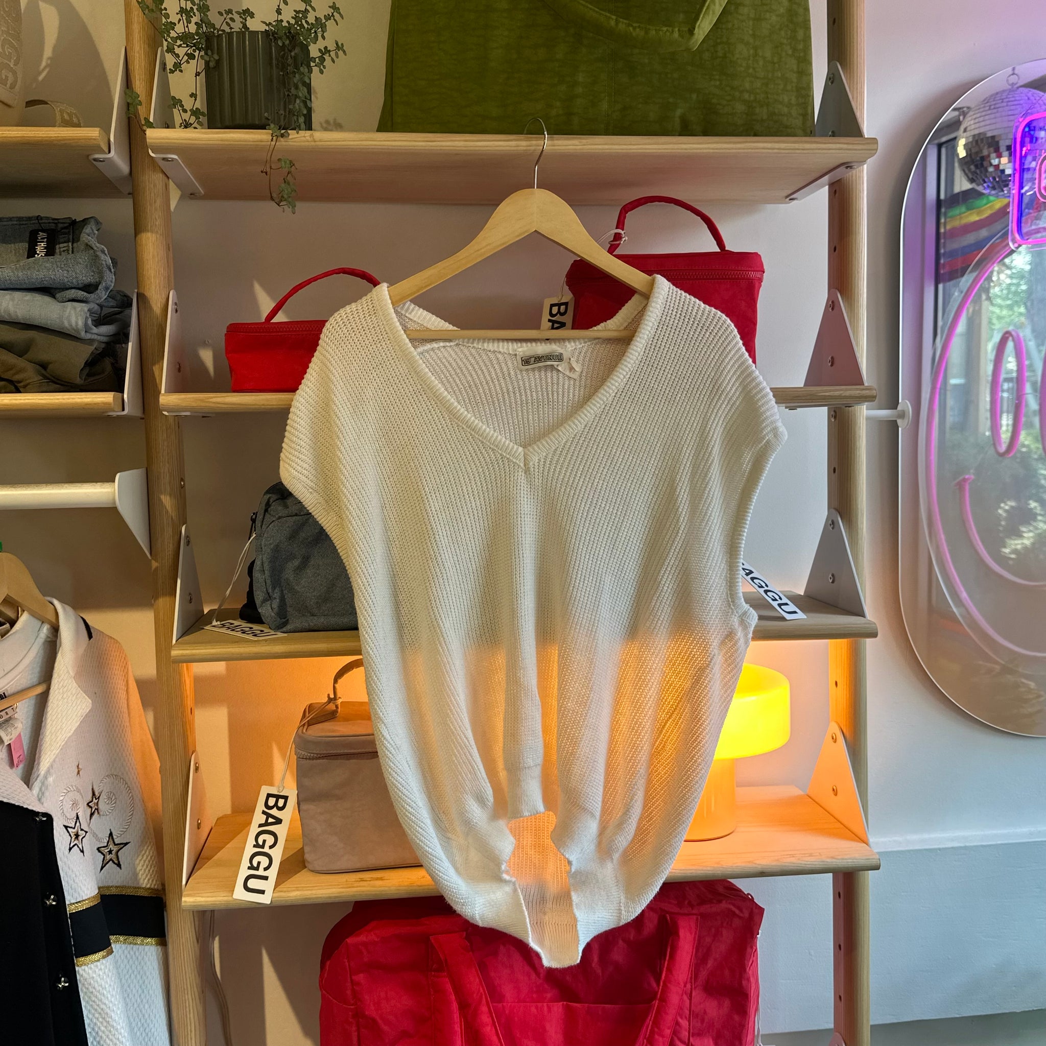 White Sweater Vest | L