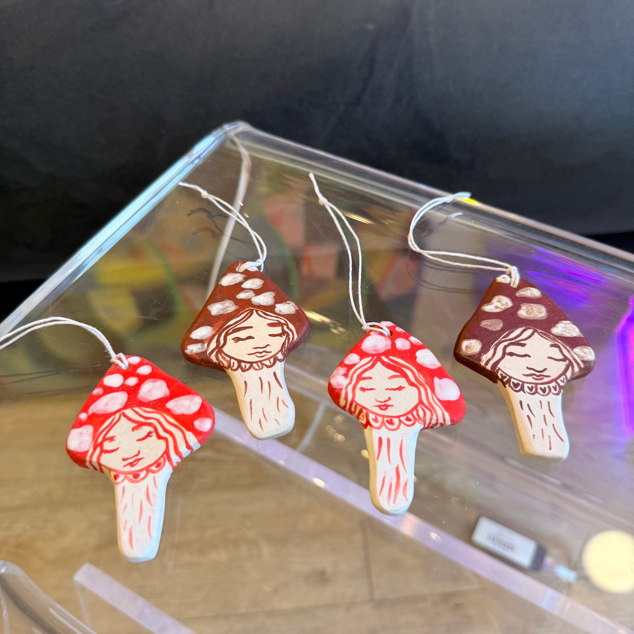 Mushroom Girl Ornament | Bad Mood Design