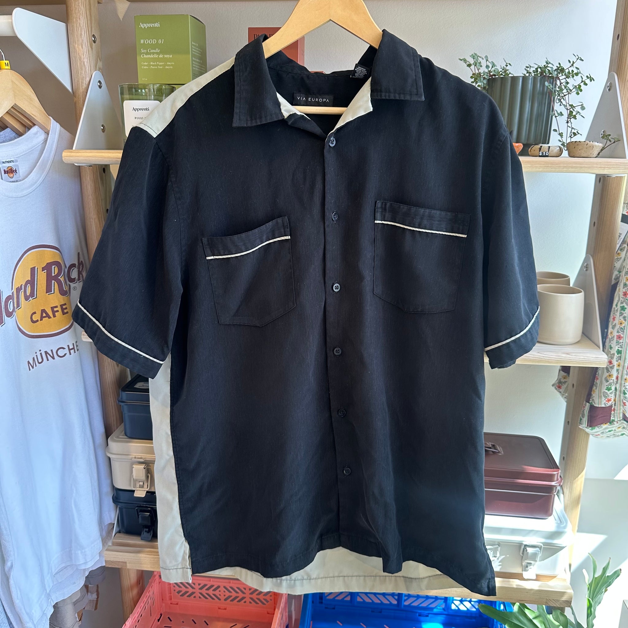 Black Button Up | L