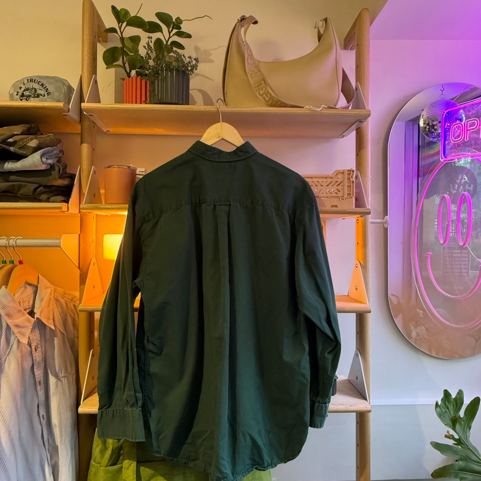 Green Button Up | XL