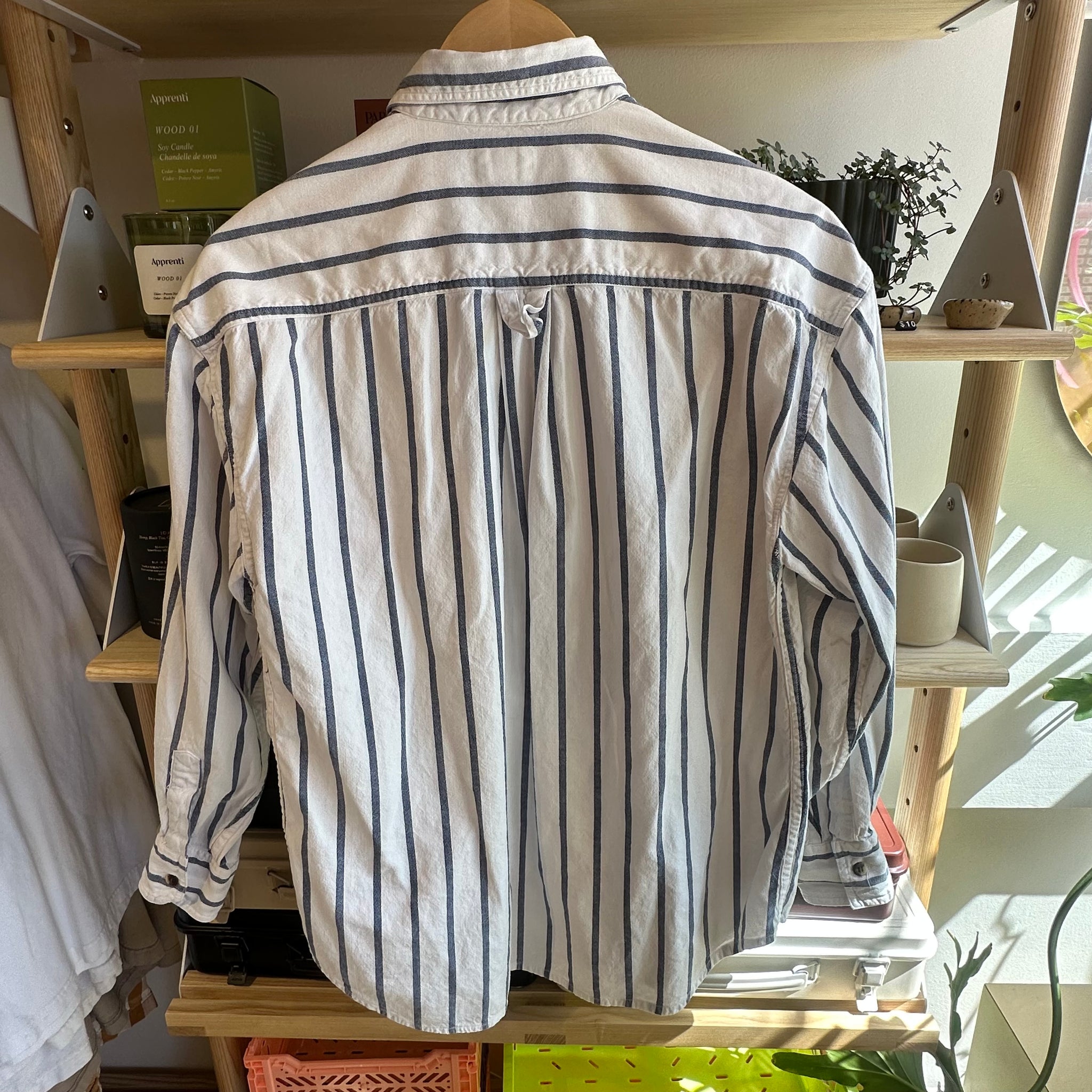 White Striped Button Up | S