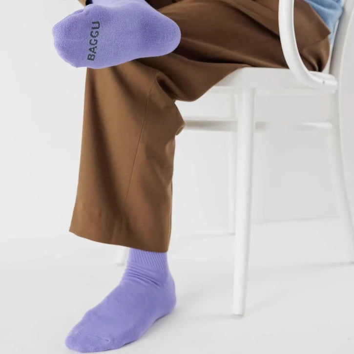 Ribbed Sock - Bluebell Small