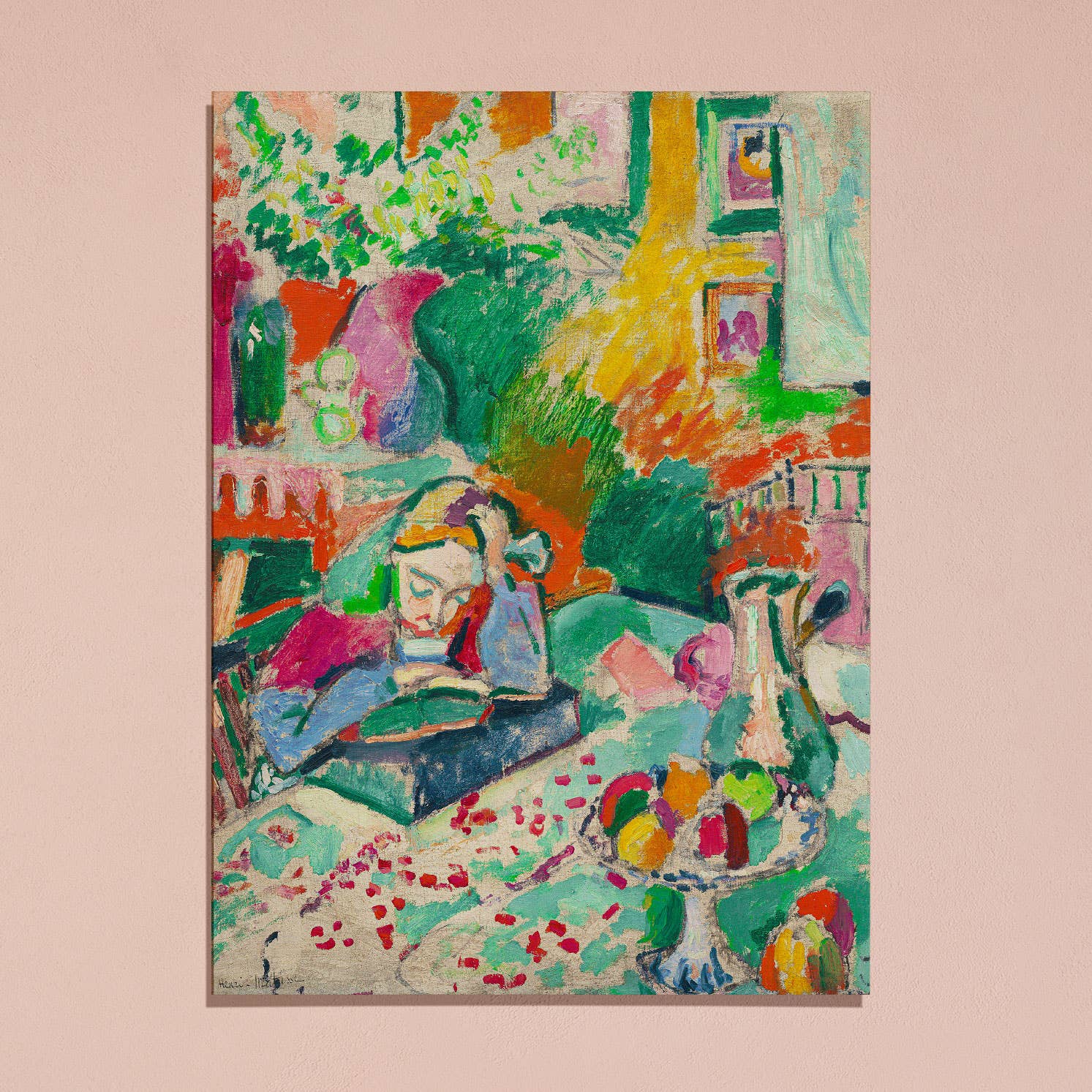 Interior with a Young Girl Reading | Henri Matisse