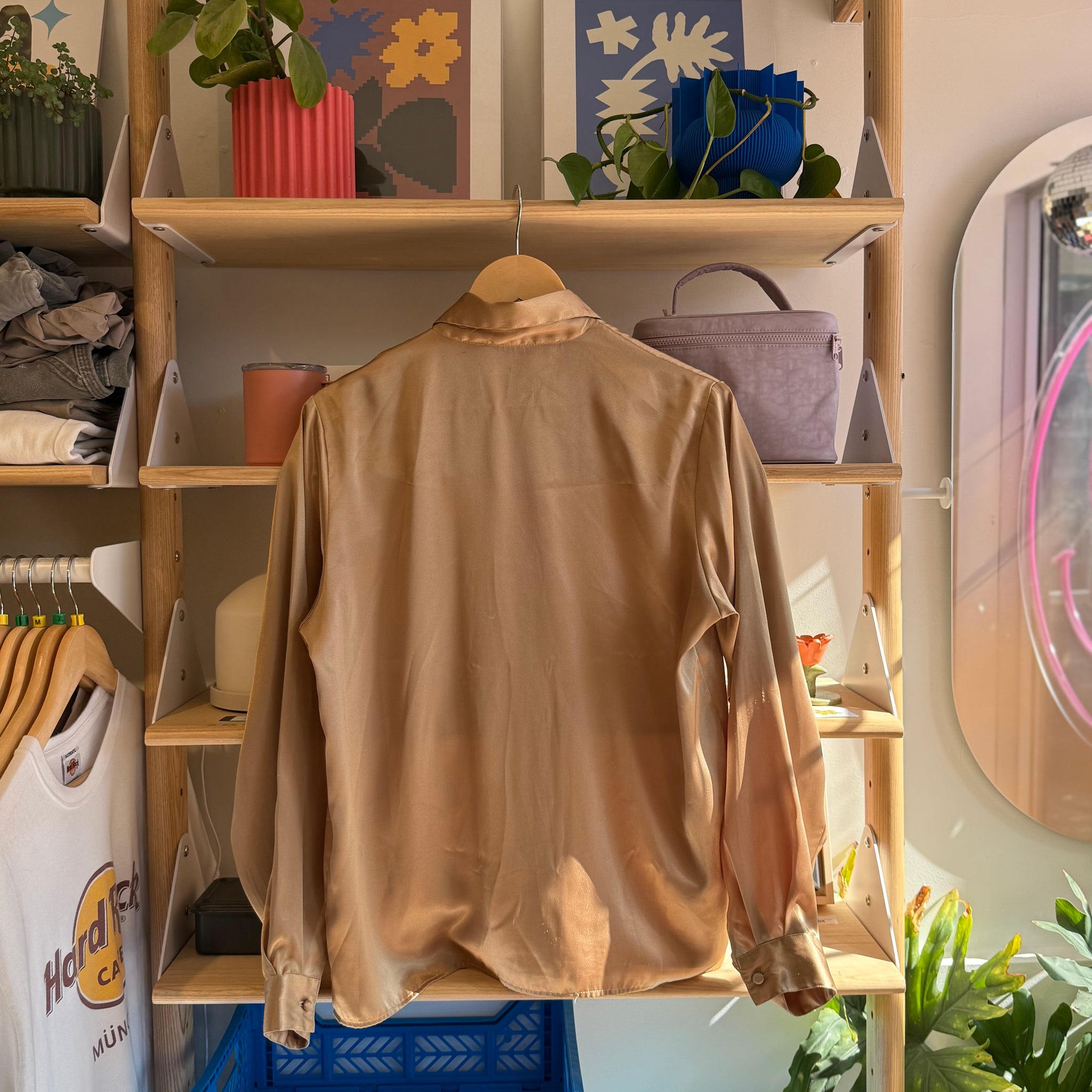Gold Silk Blouse | M