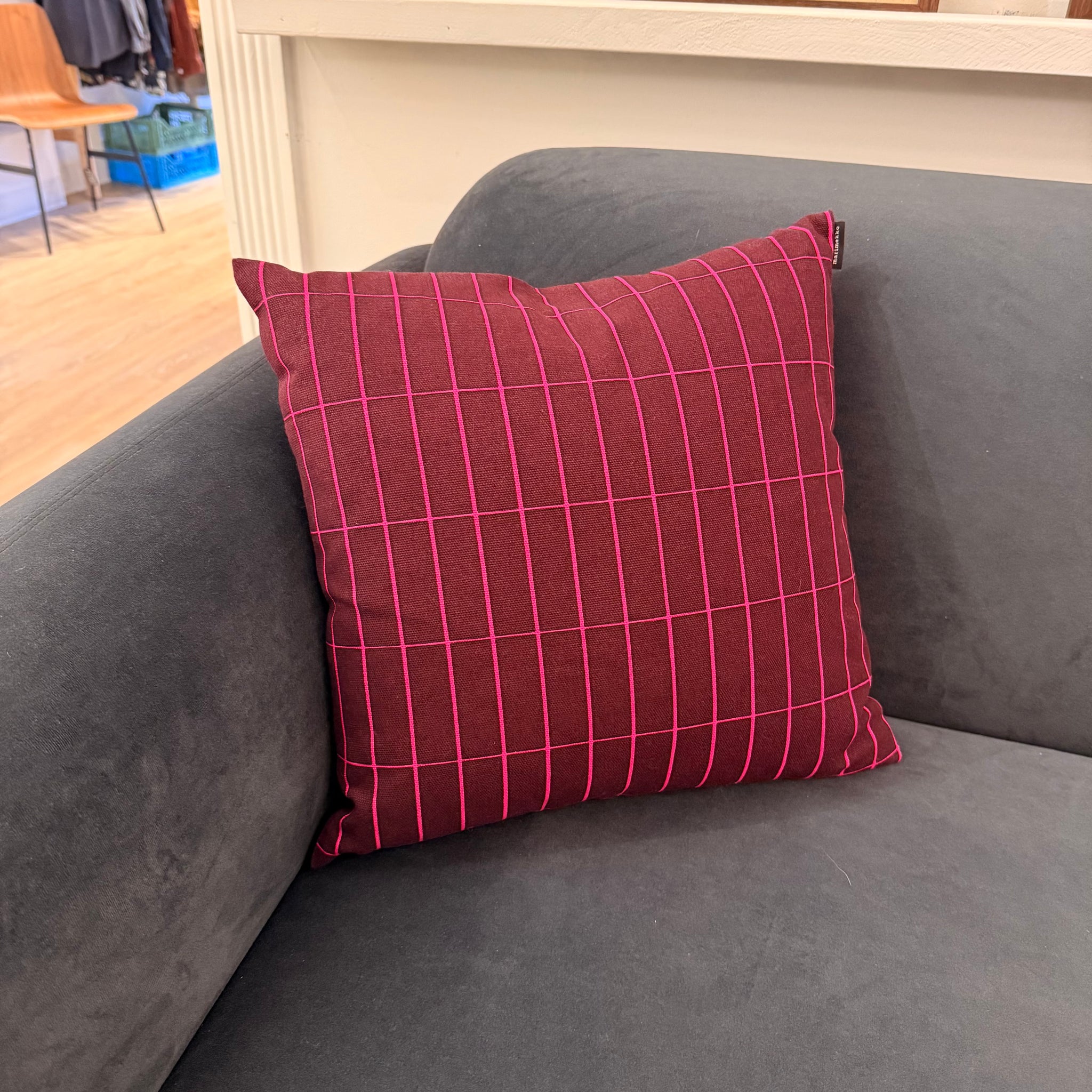 Preloved Marimekko Grid Pillow