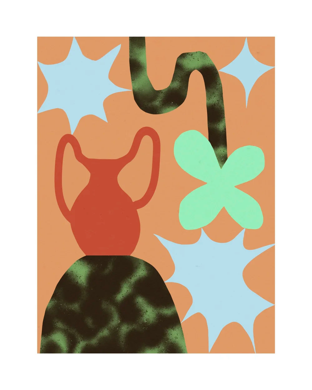 Red Vase Art Print | Jae Polgar