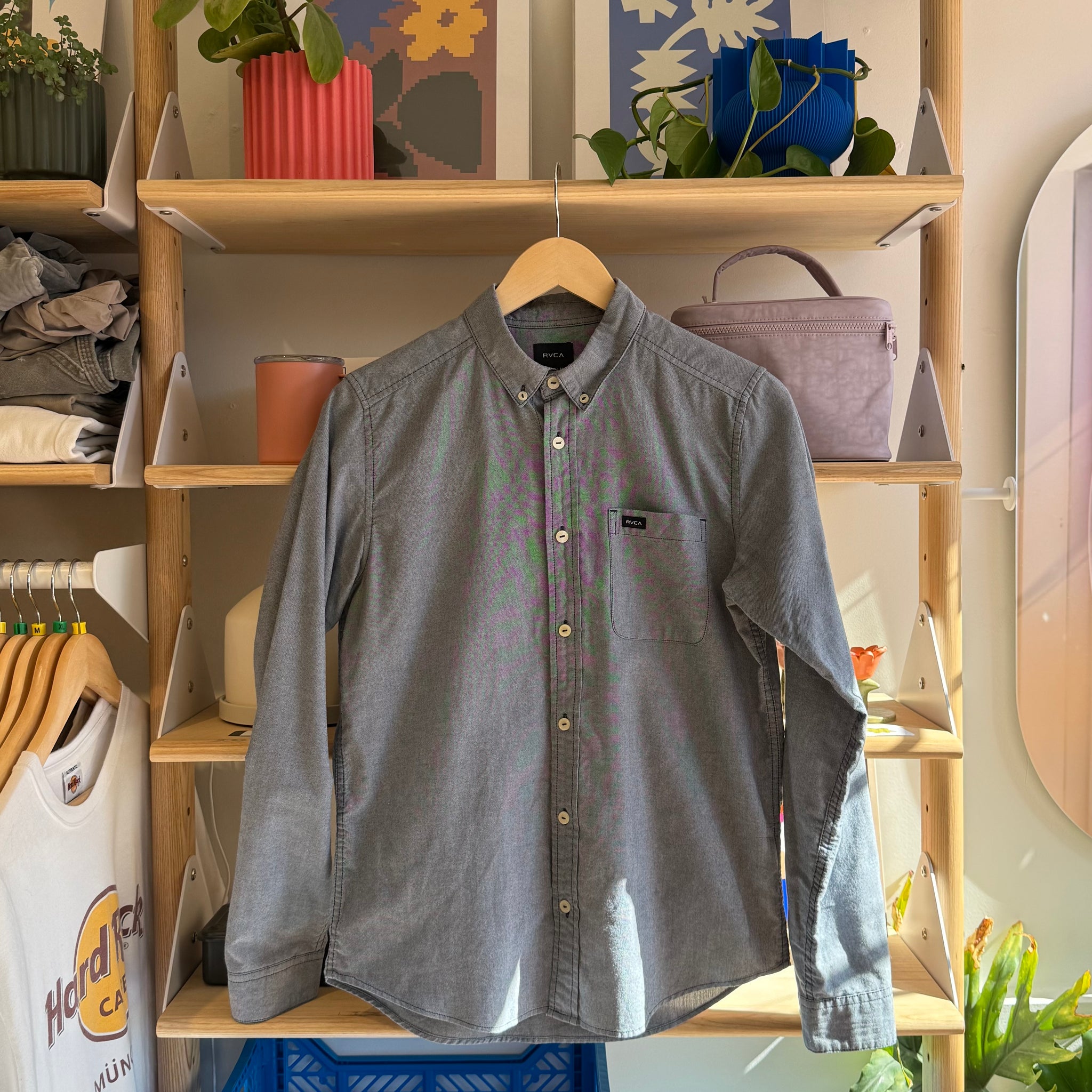 Slate Blue Button Up | XS