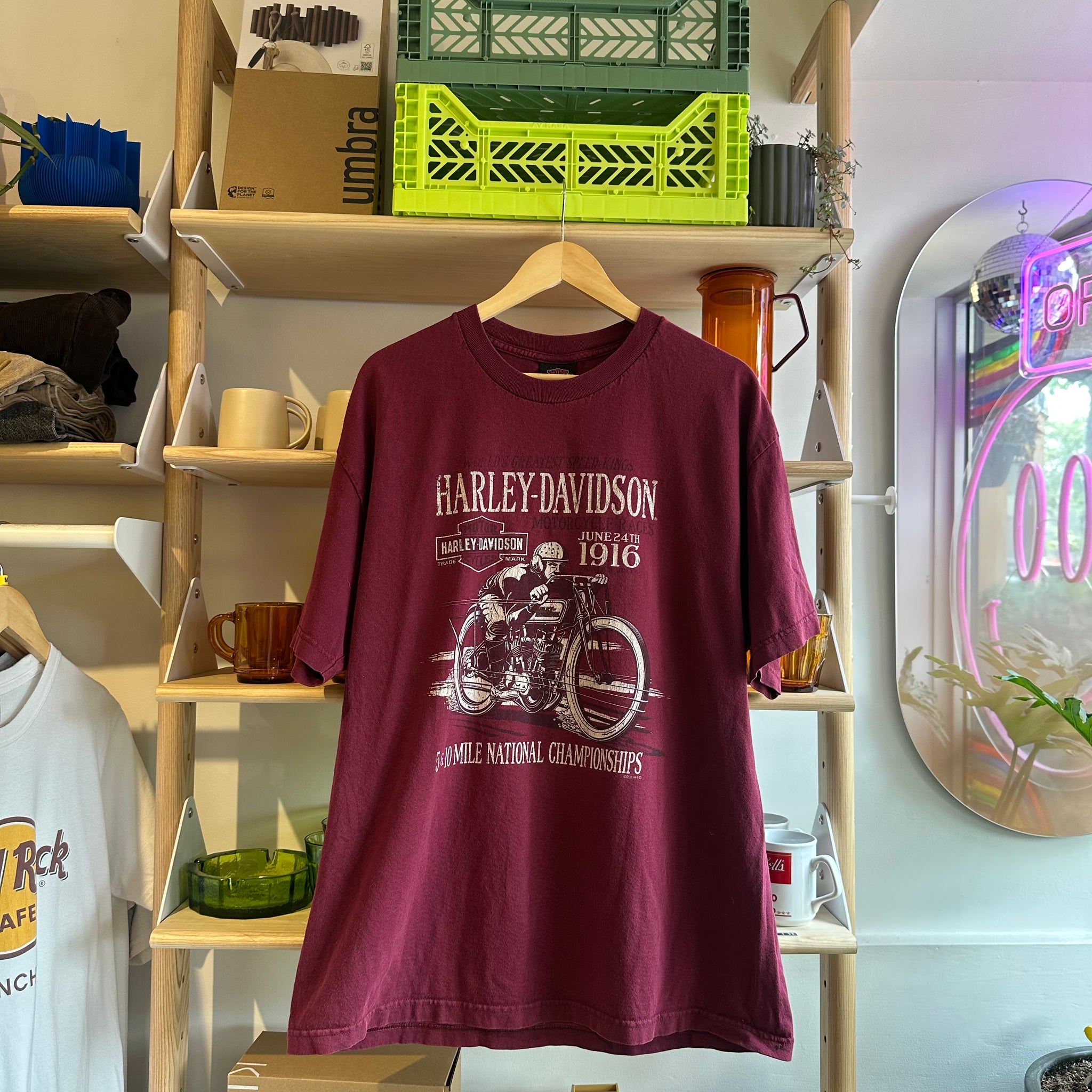 Burgundy Harley Davidson Tee | XL