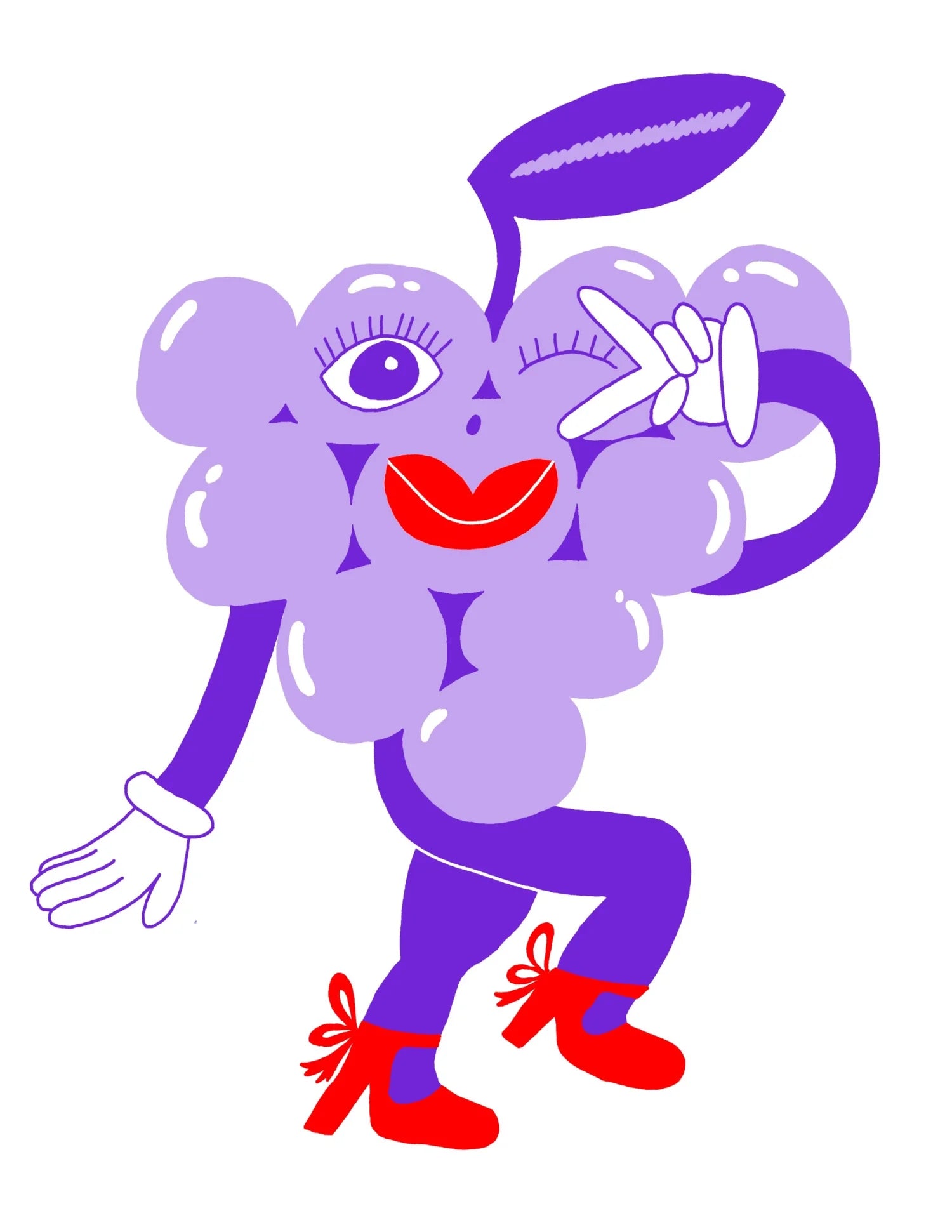 Funky Grape Print | Amery Sandford