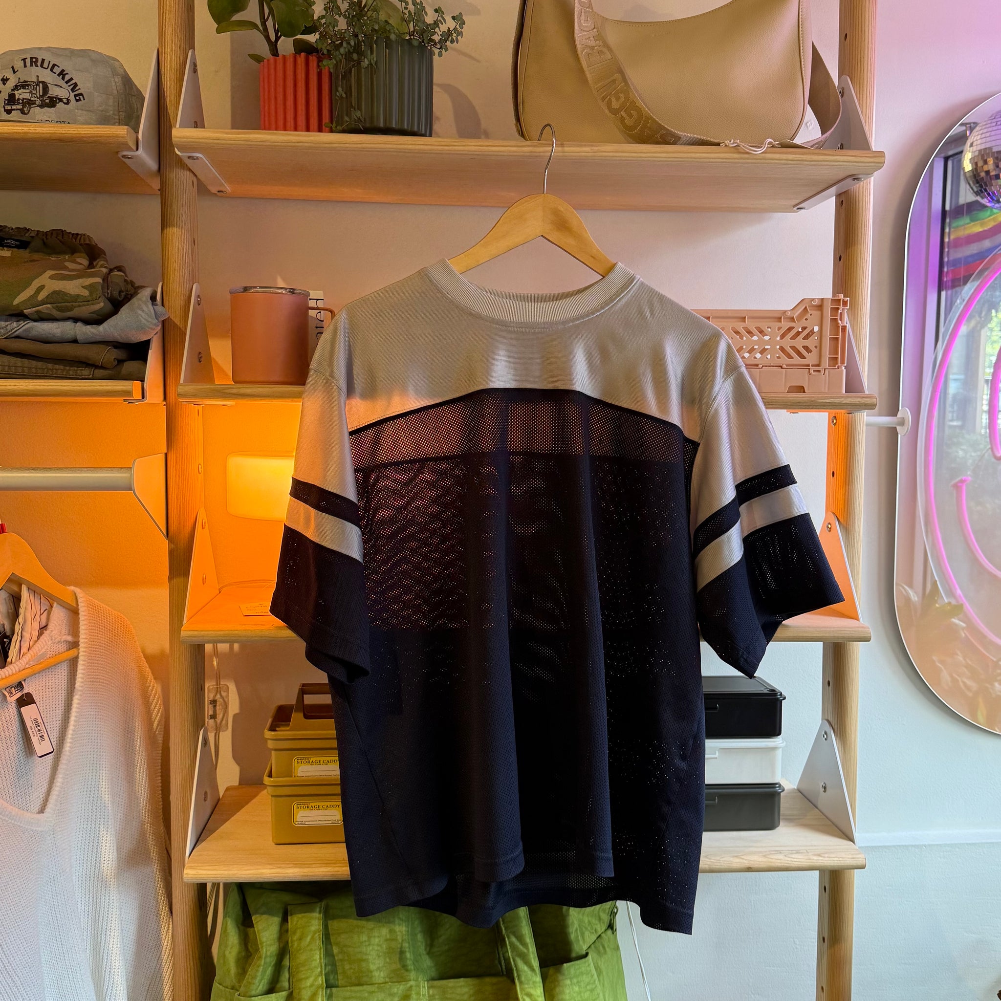 Grey and Navy Jersey | L