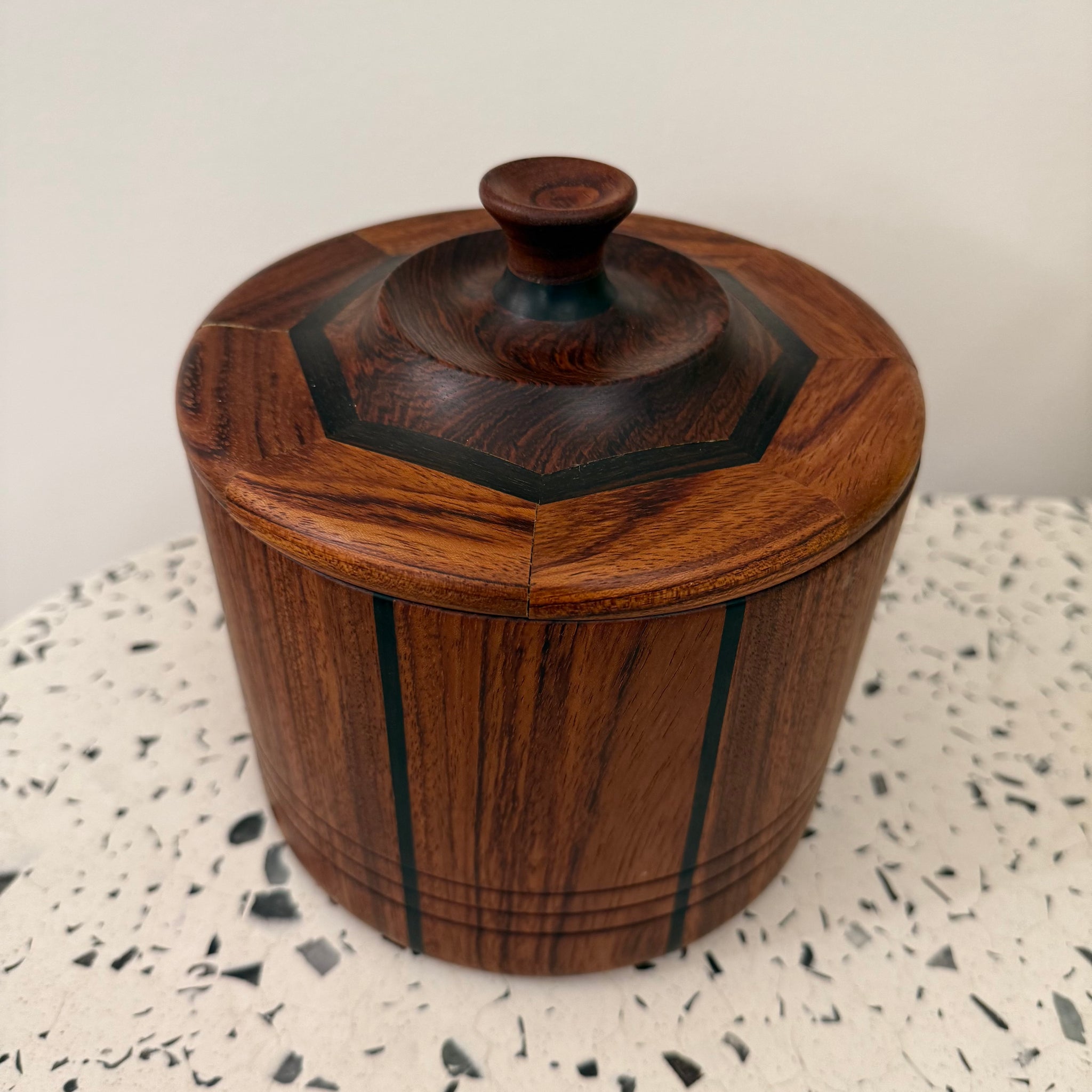 Mid Mod Rosewood Ice Bucket