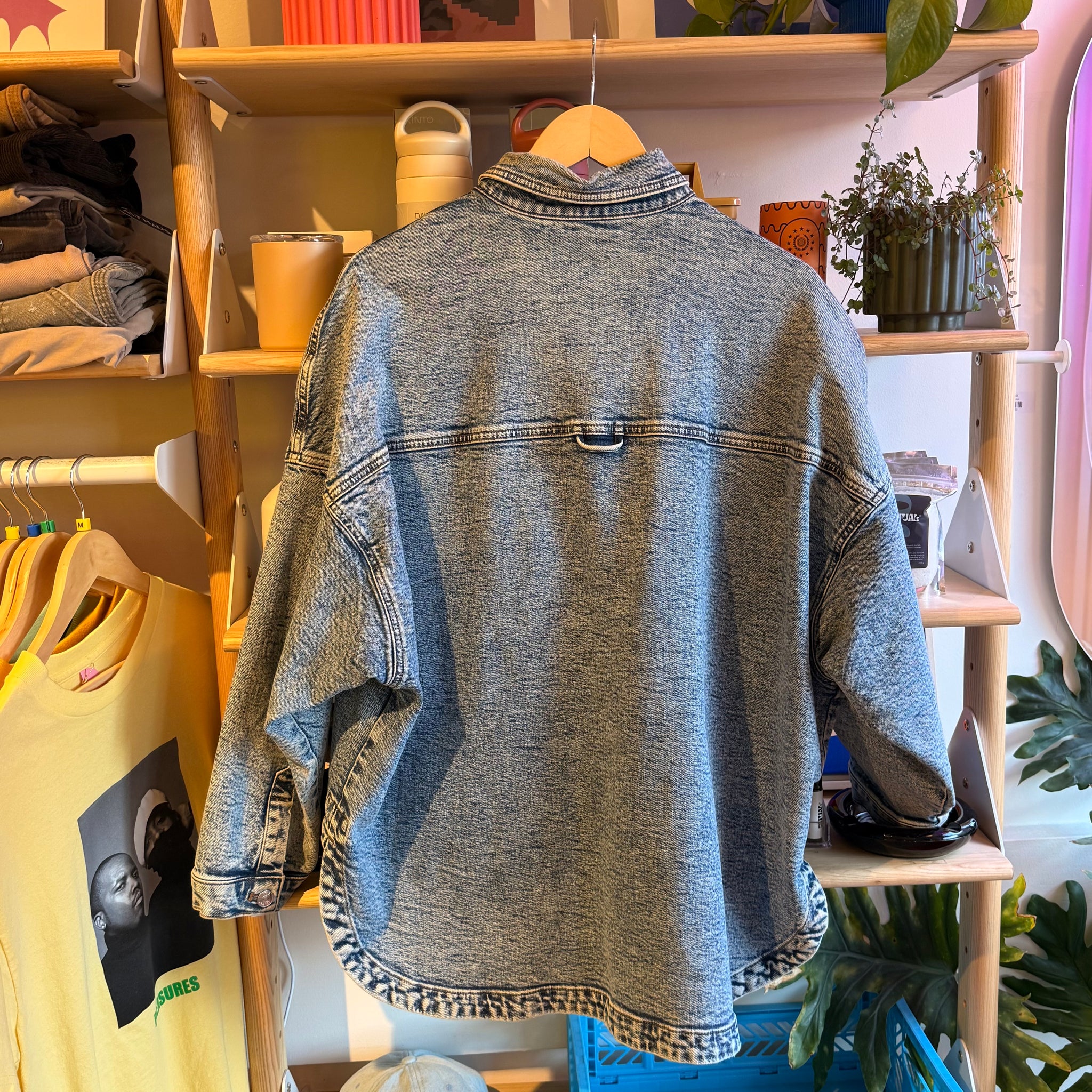 Acid Washed Denim Jacket | 2XL