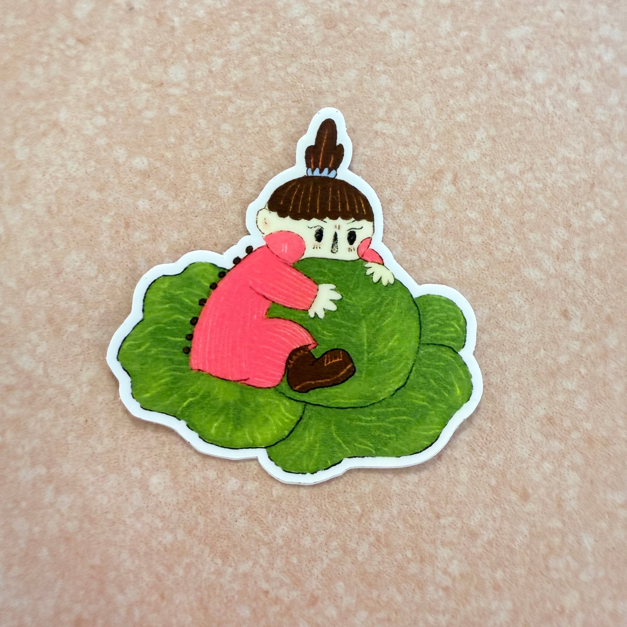 Cabbage Girl Sticker