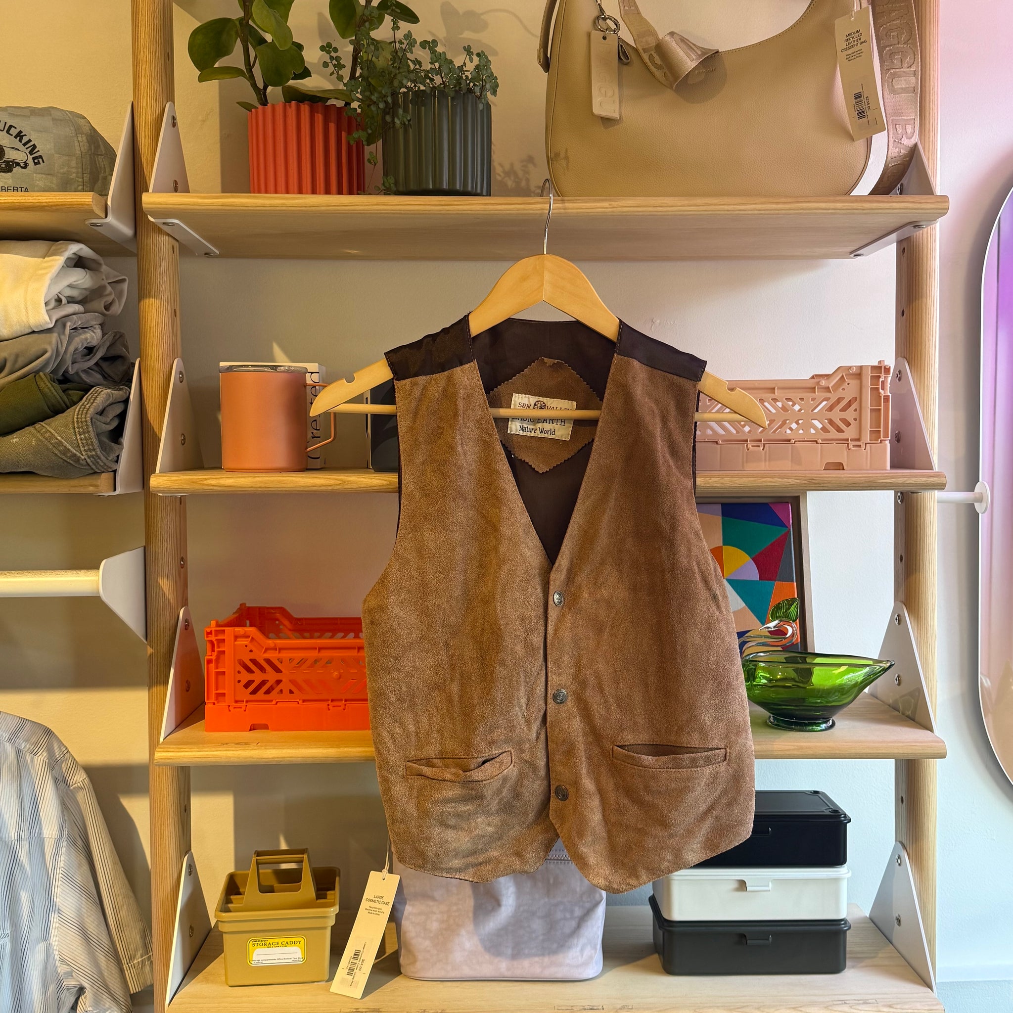 Tan Suede Vest | S