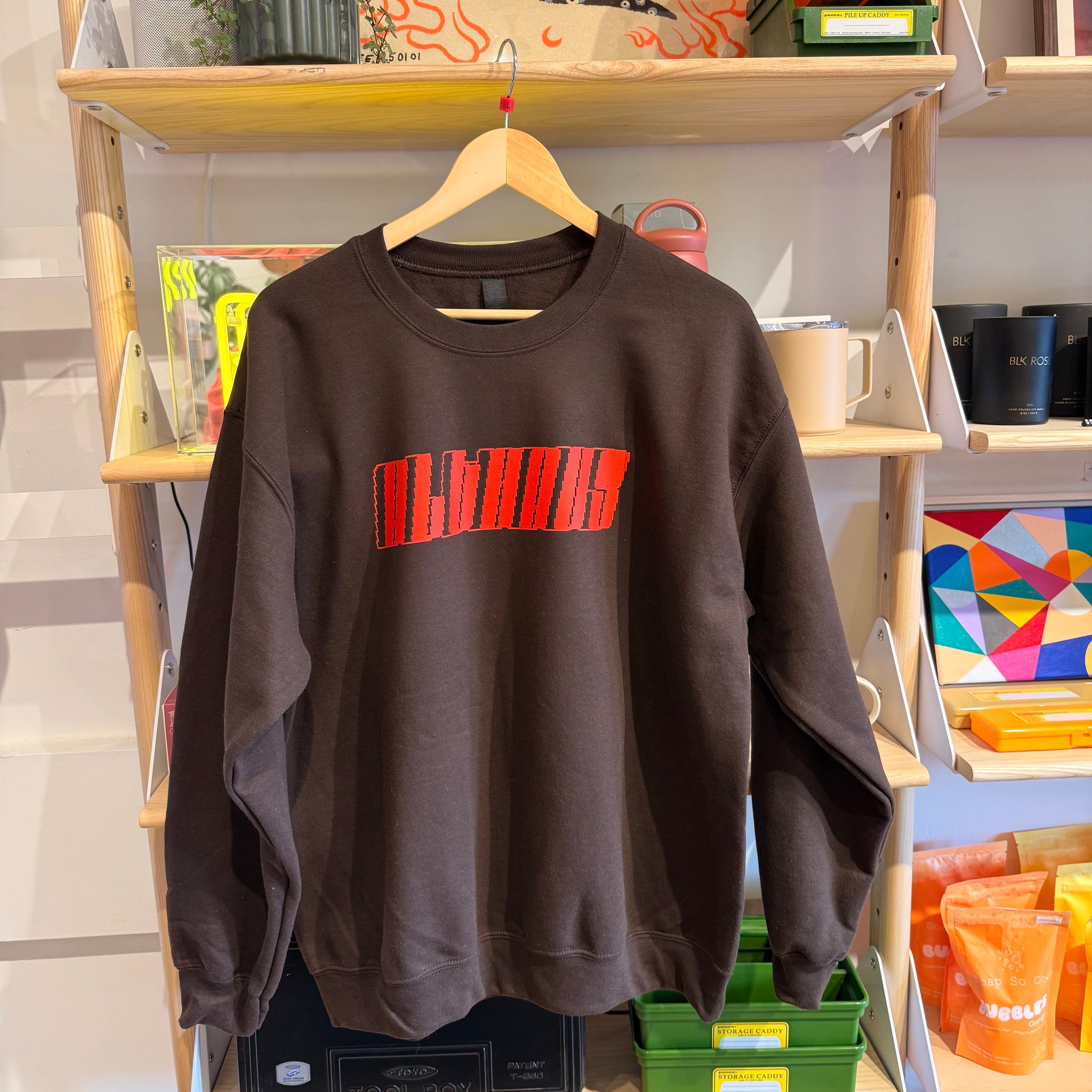 Alt Haus Speed Crewneck | Brown with Red