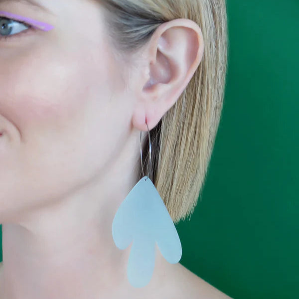 Artist Hoop Earrings - Frost with Silver | Combinist Goods