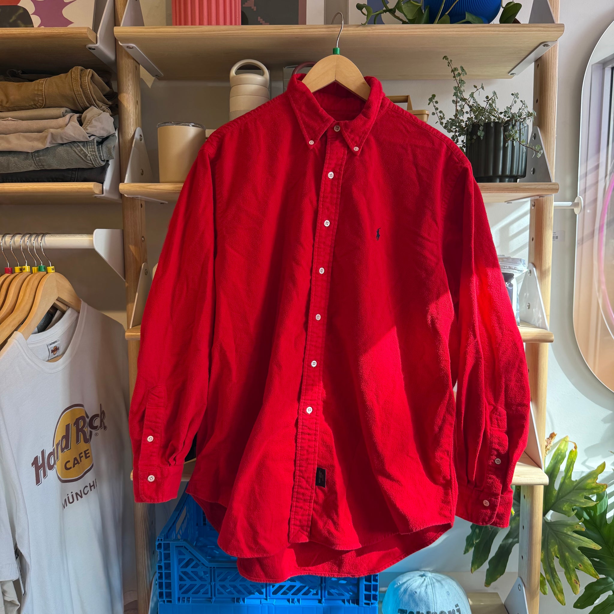 Red Ralph Lauren Button Up | XL