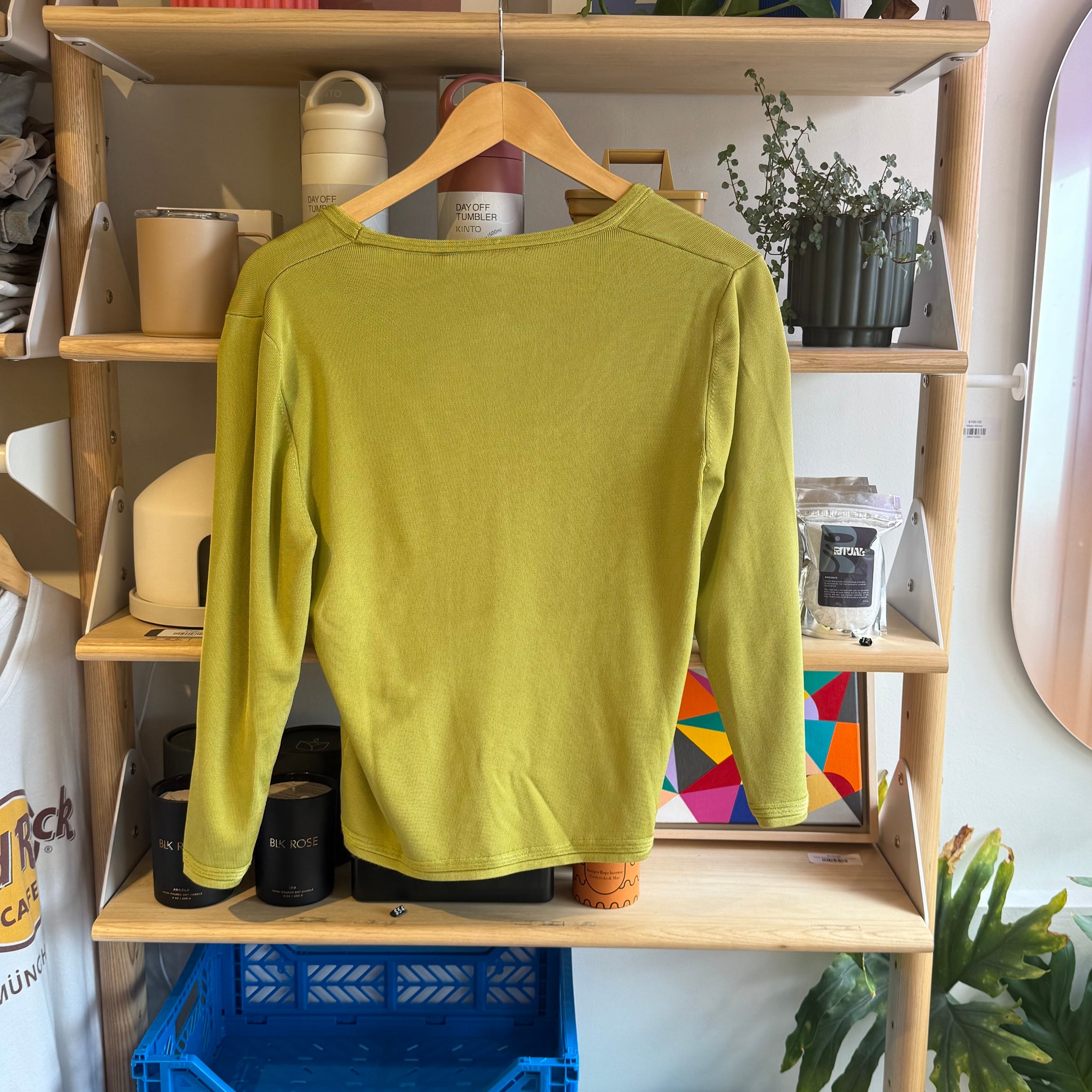 Chartreuse Fitted Long Sleeve | L