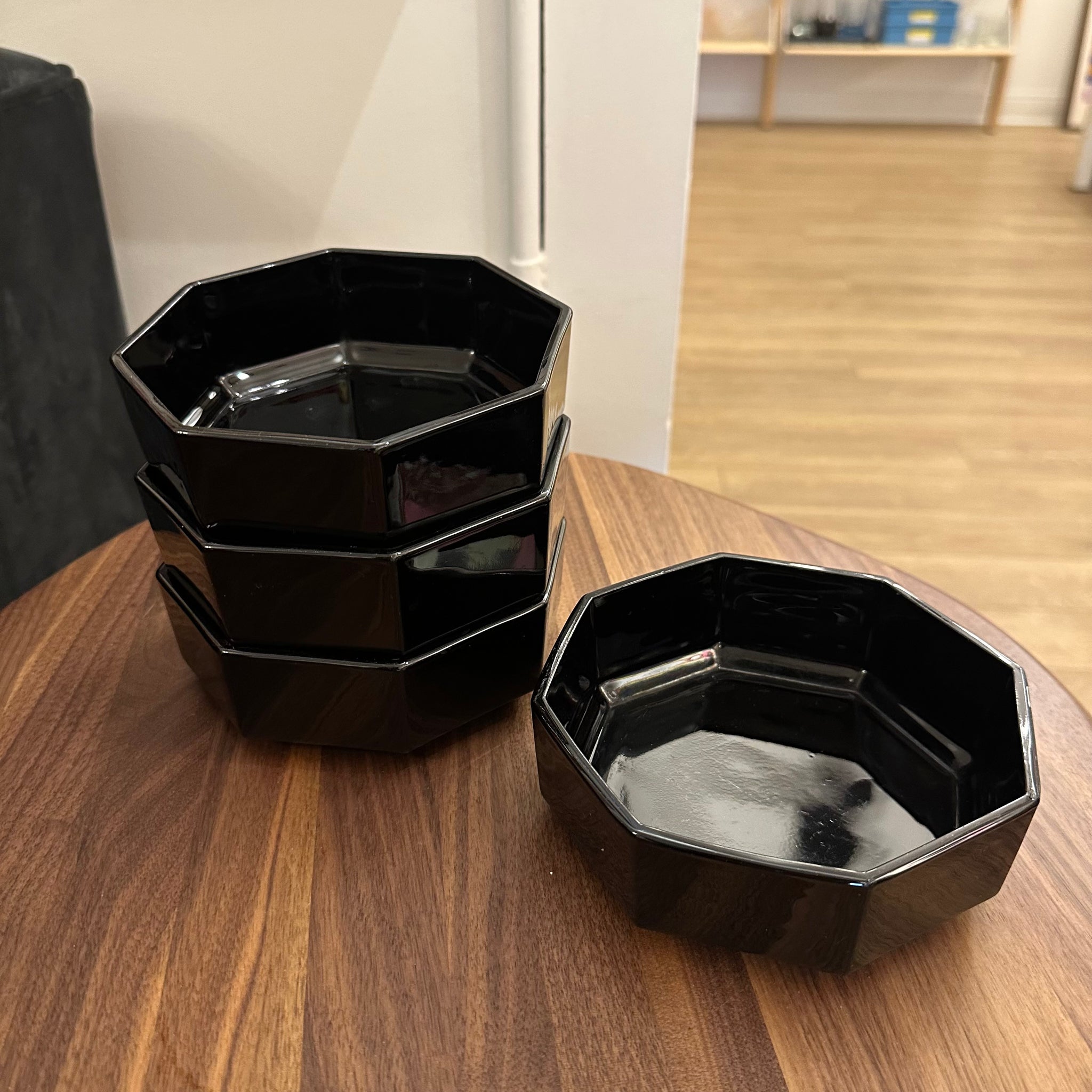 Arcoroc Octime Black Bowls | Set of 4