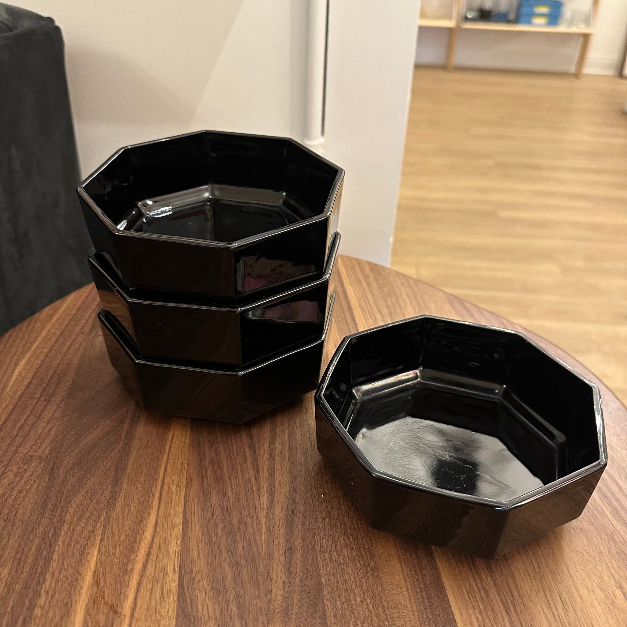 Arcoroc Octime Black Bowls | Set of 4