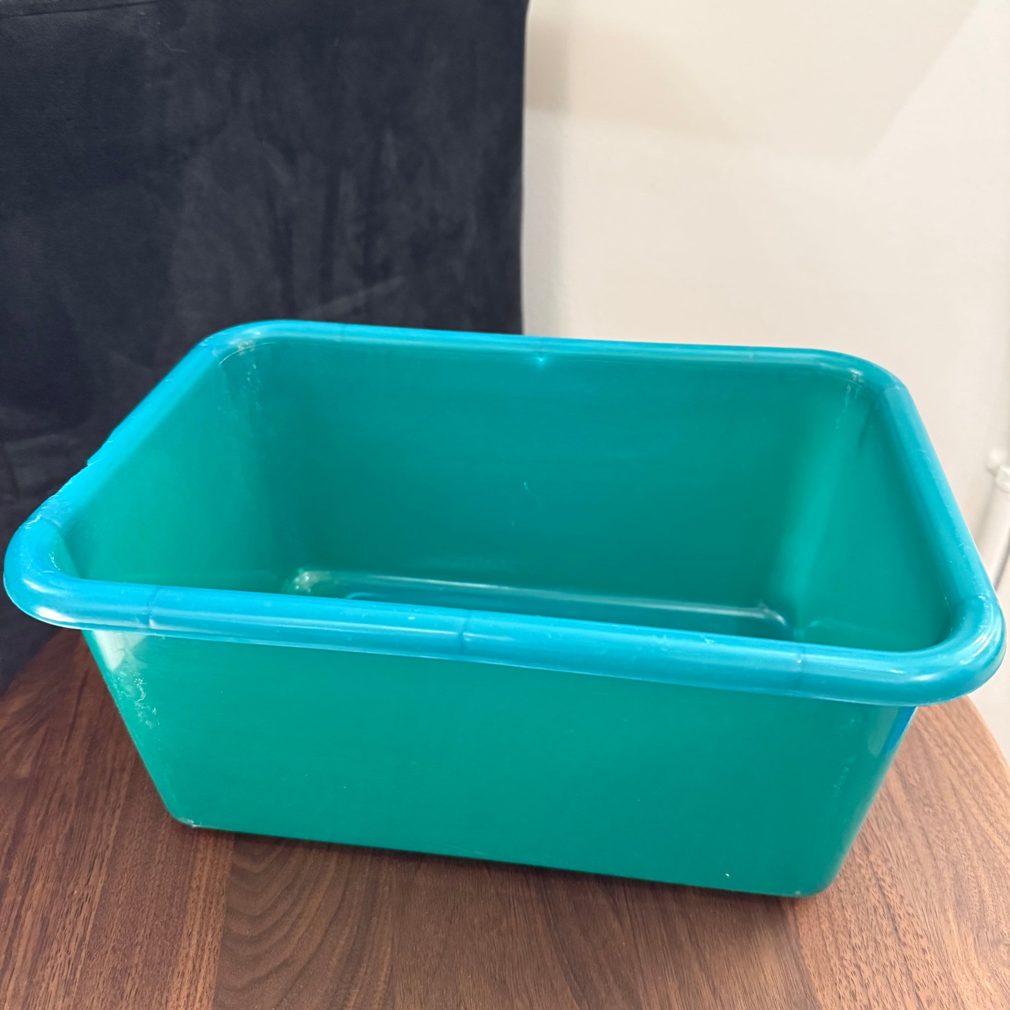 Blue Plastic Storage Container