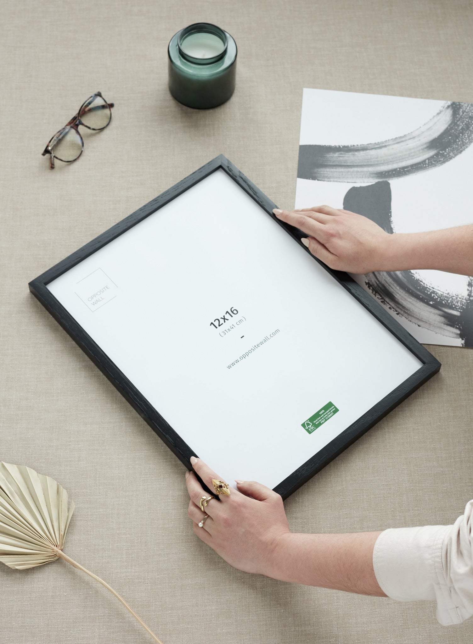 Black Oak Frame, 19¾x27½ in | 50x70 cm