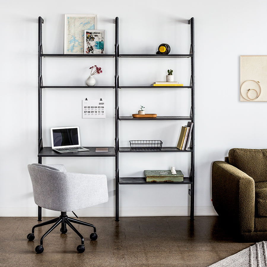 Branch Desk with 2 Shelves