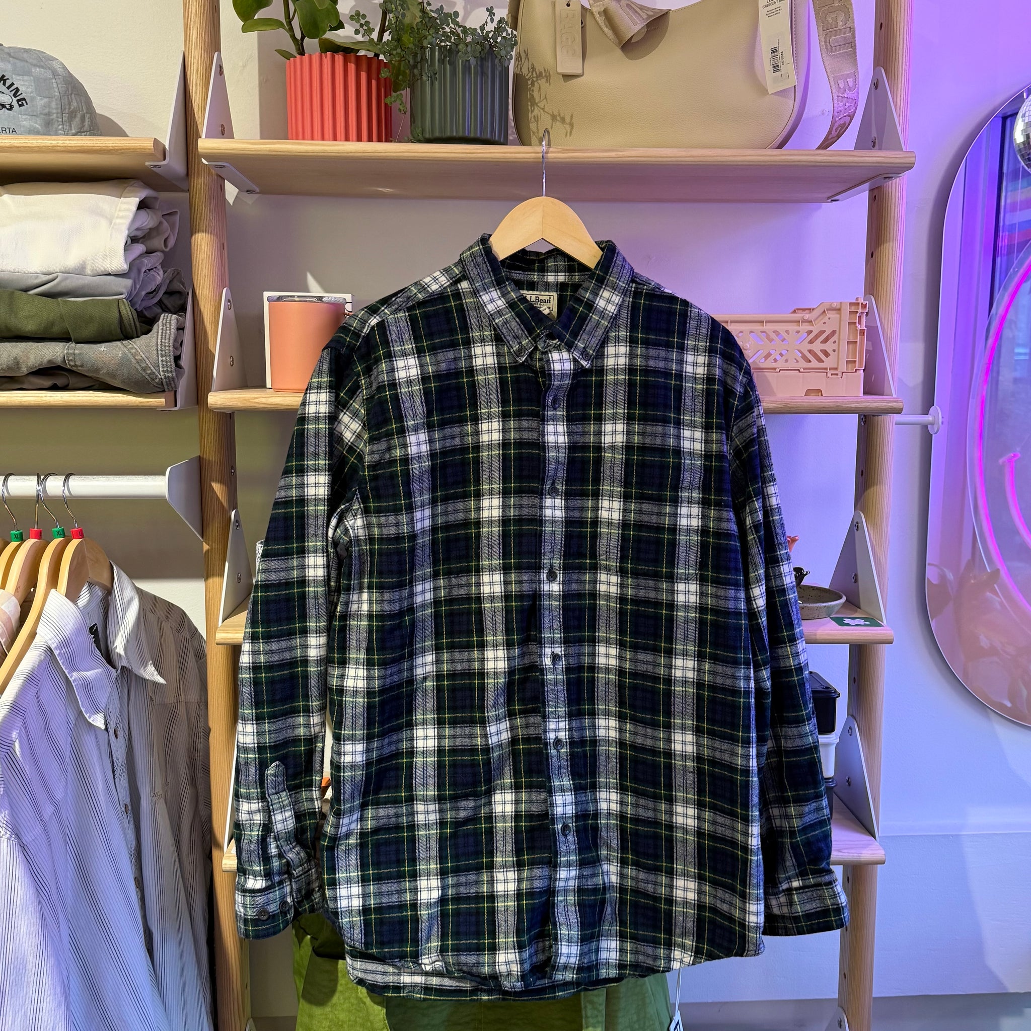 L.L. Bean Plaid Button Up | L