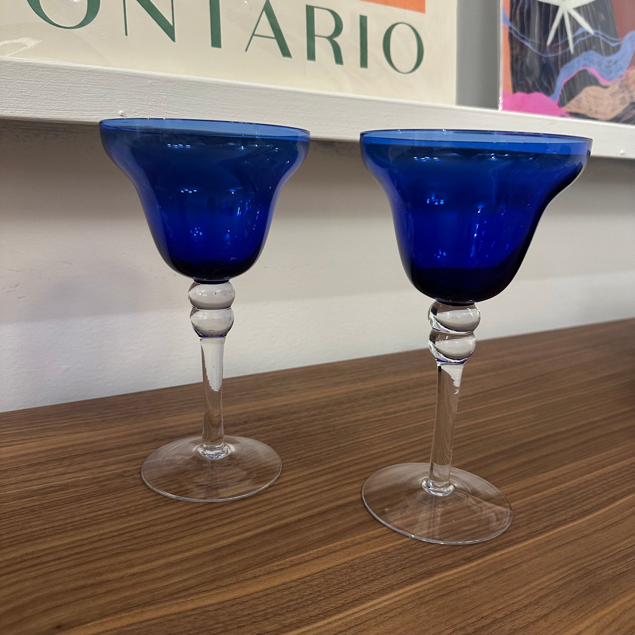 Blue Wine Glasses | Set of 2
