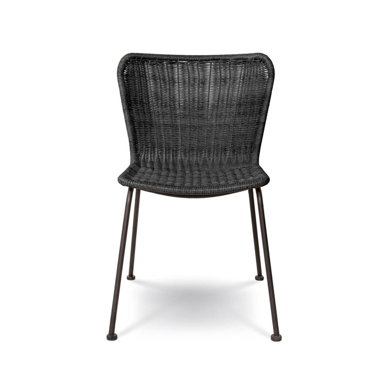 Calabria Wave Dining Chair- Black