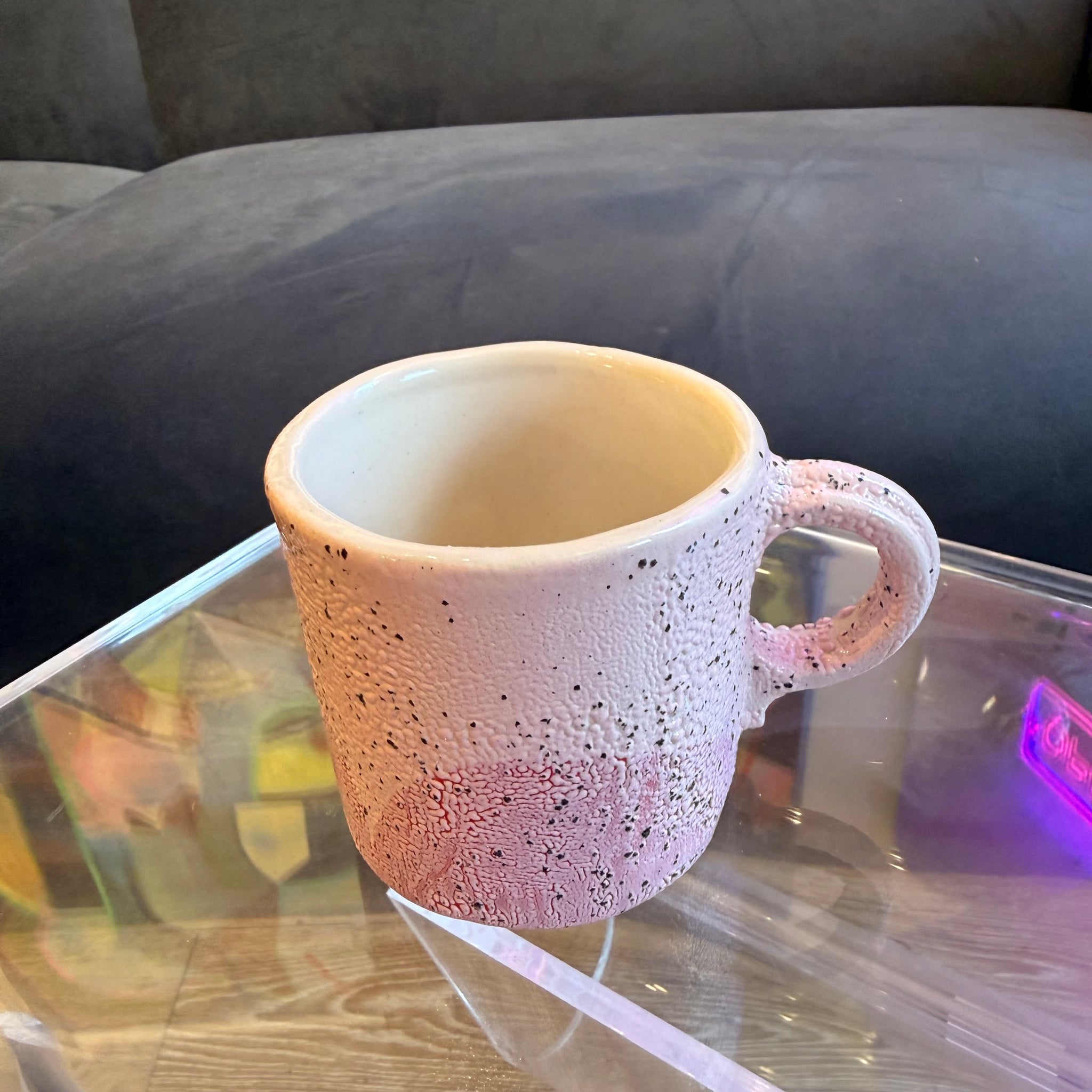 Pink Crawl Cloud Mug | Bad Mood Design