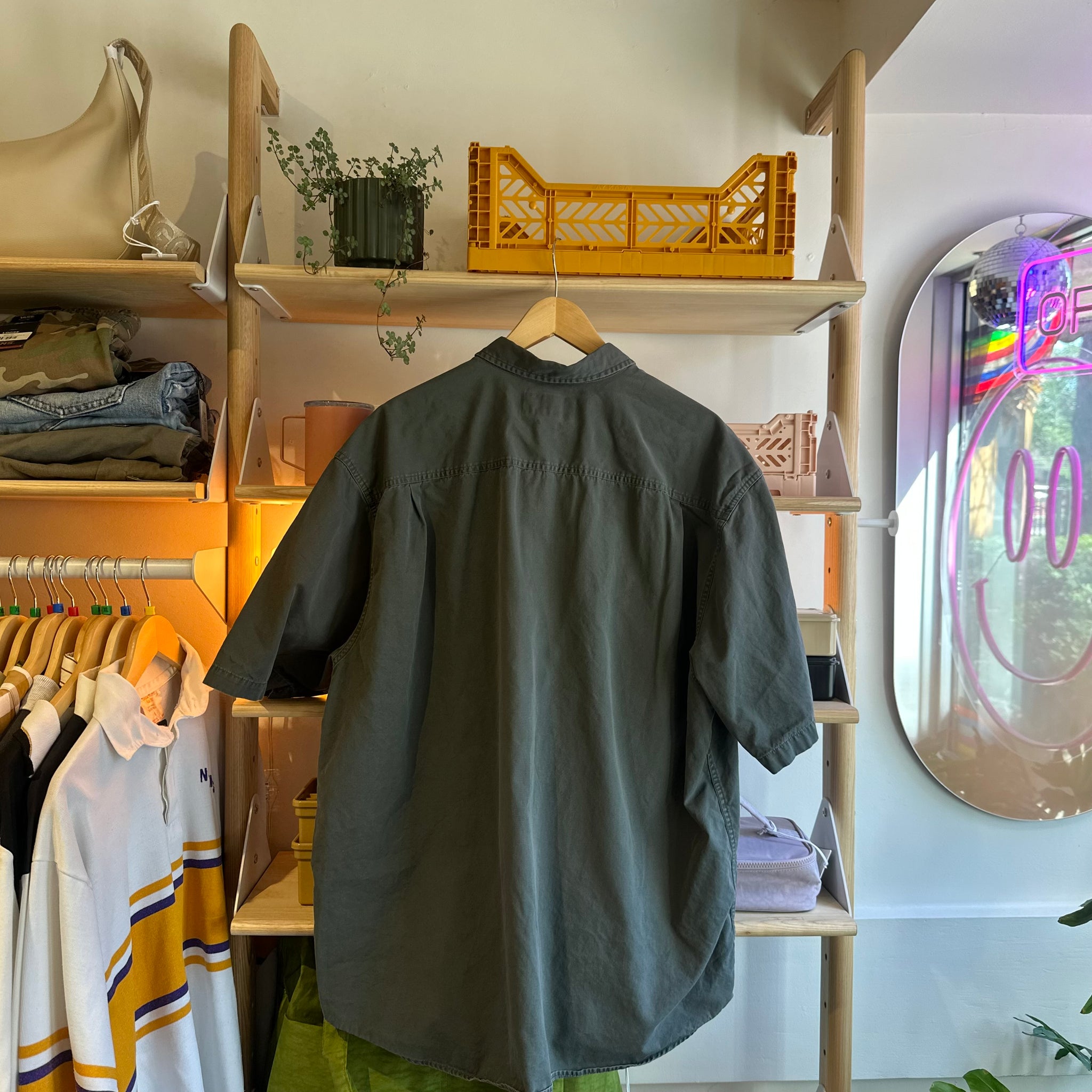Khaki Button Up | XL