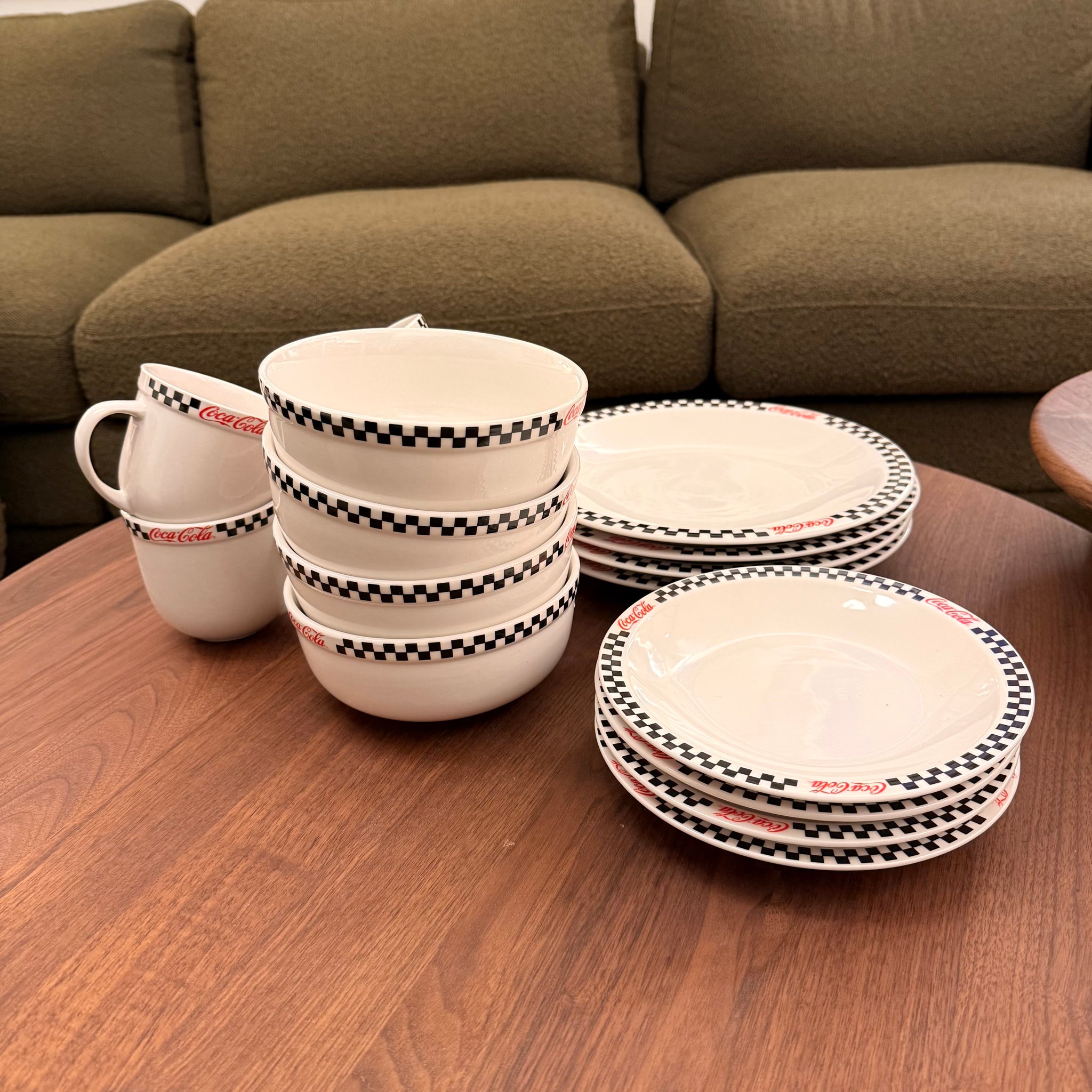 Gibson Coca Cola Dinnerware | Set of 16