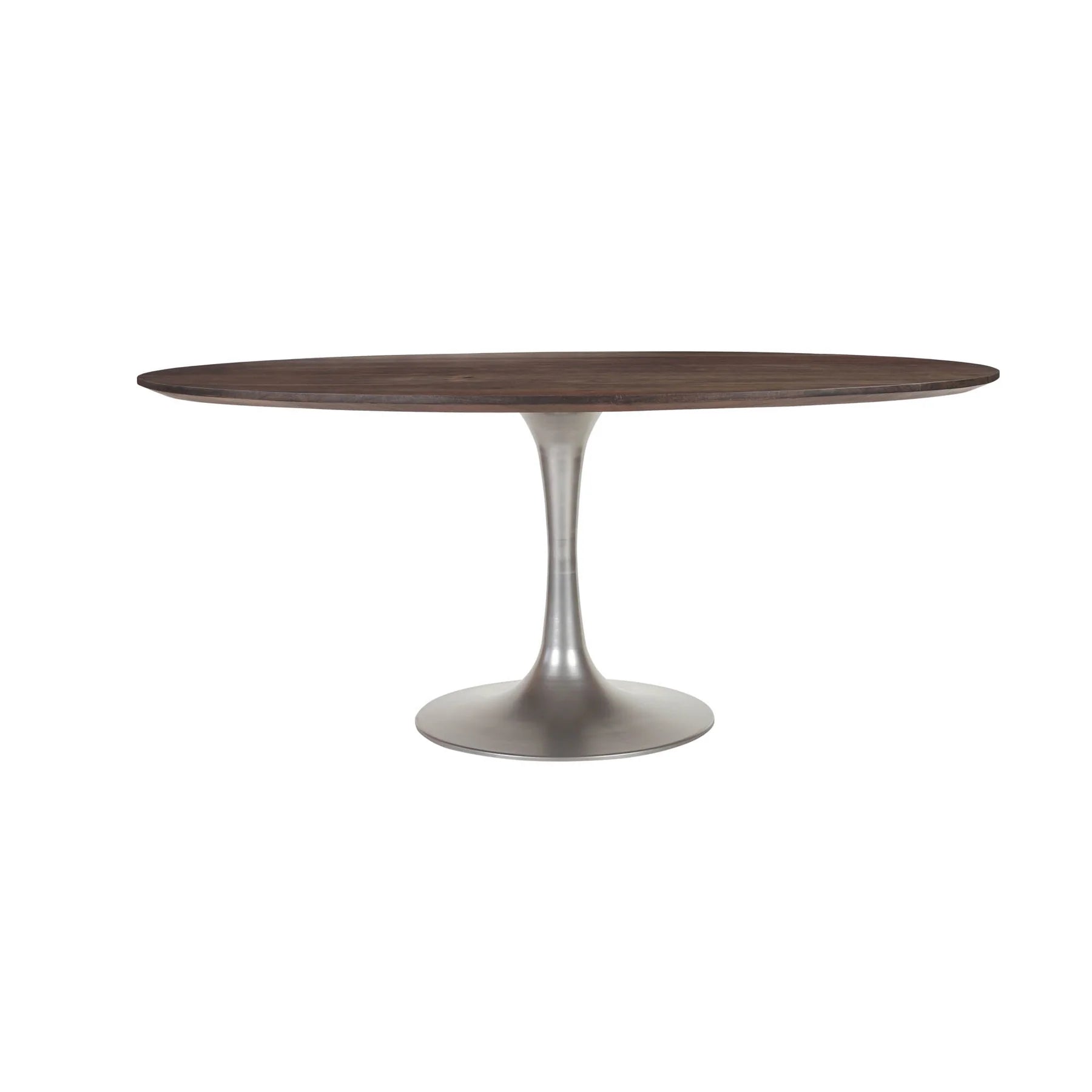 Aspen Oval Dining Table with Silver Base