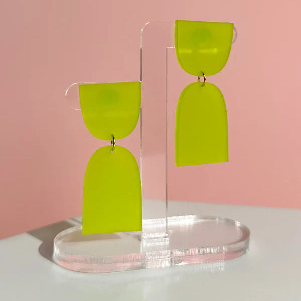 Cinch Earrings - Lime Green | Combinist Goods