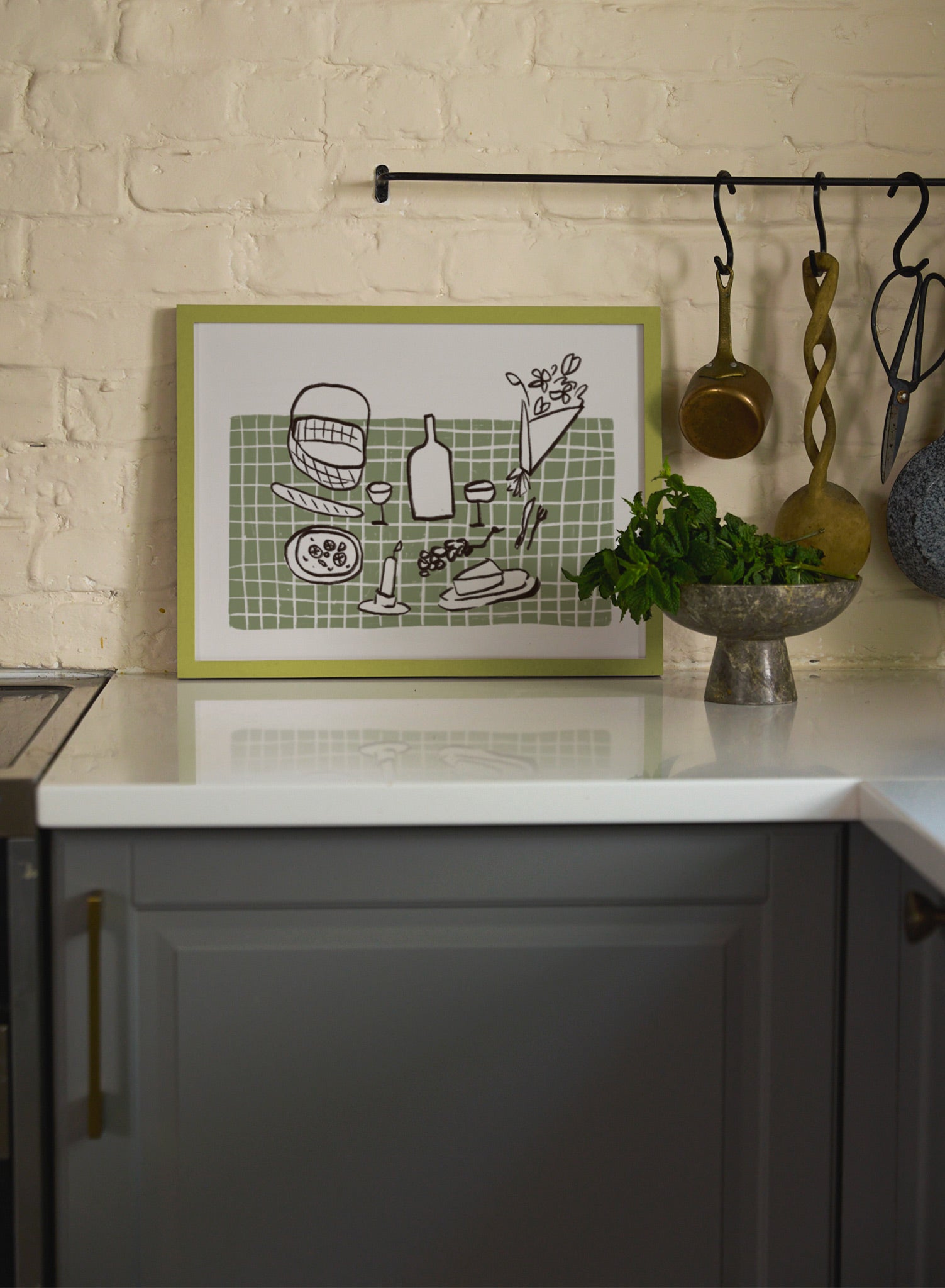 Olive Wood Frame, 24x36 in | 61x91 cm