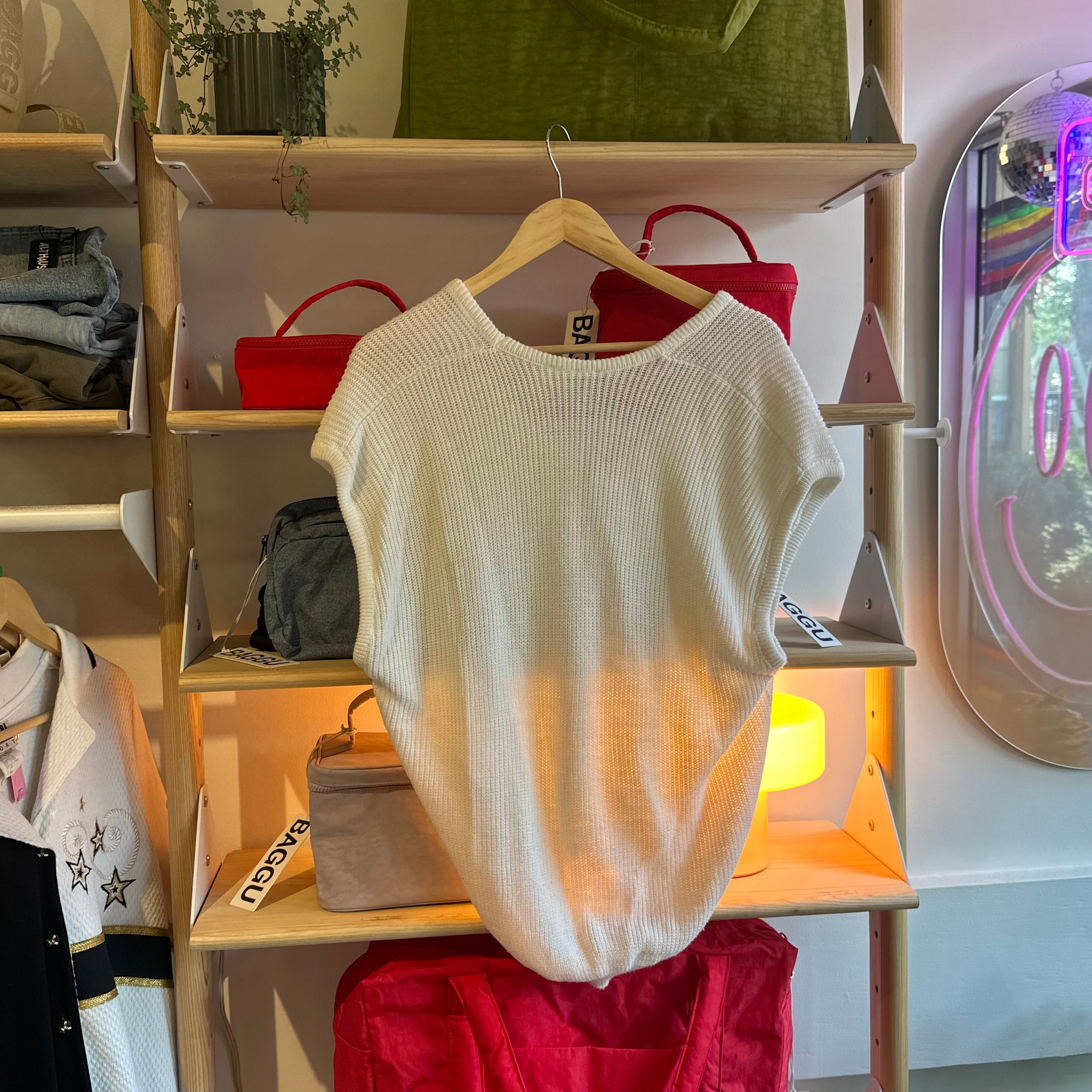 White Sweater Vest | L
