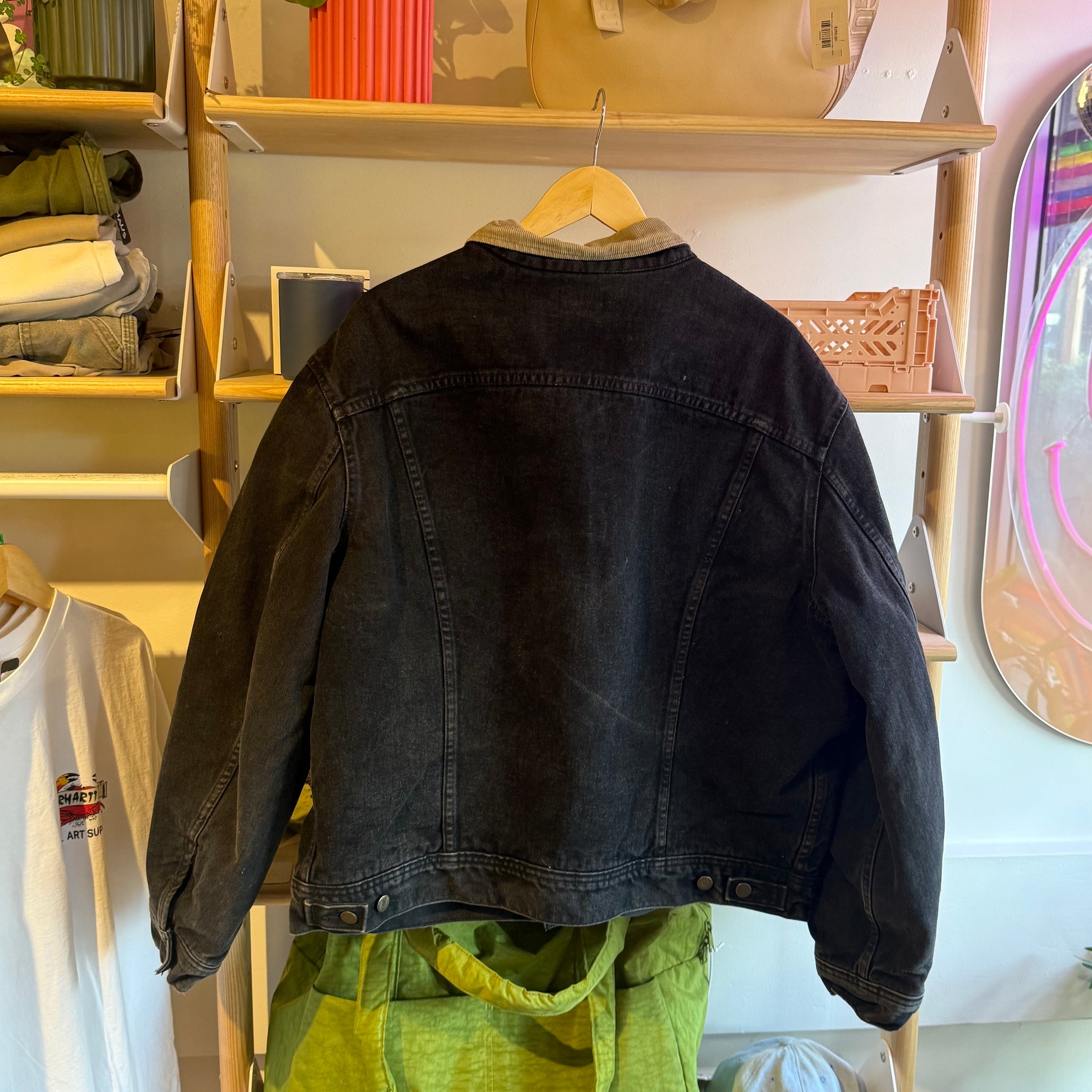 Mustang Black Denim Jacket | XL