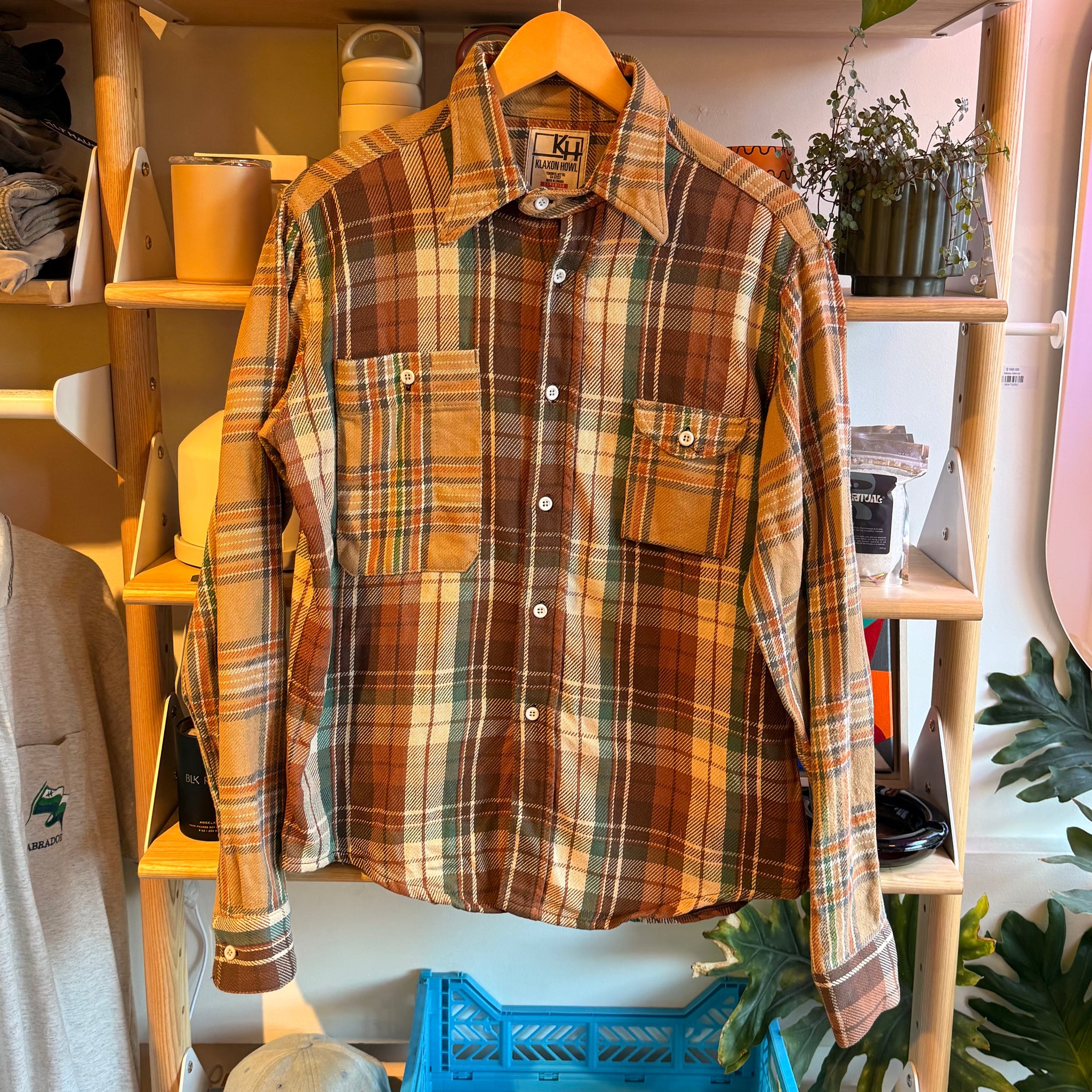 Klaxton Howl Plaid Button Up | M