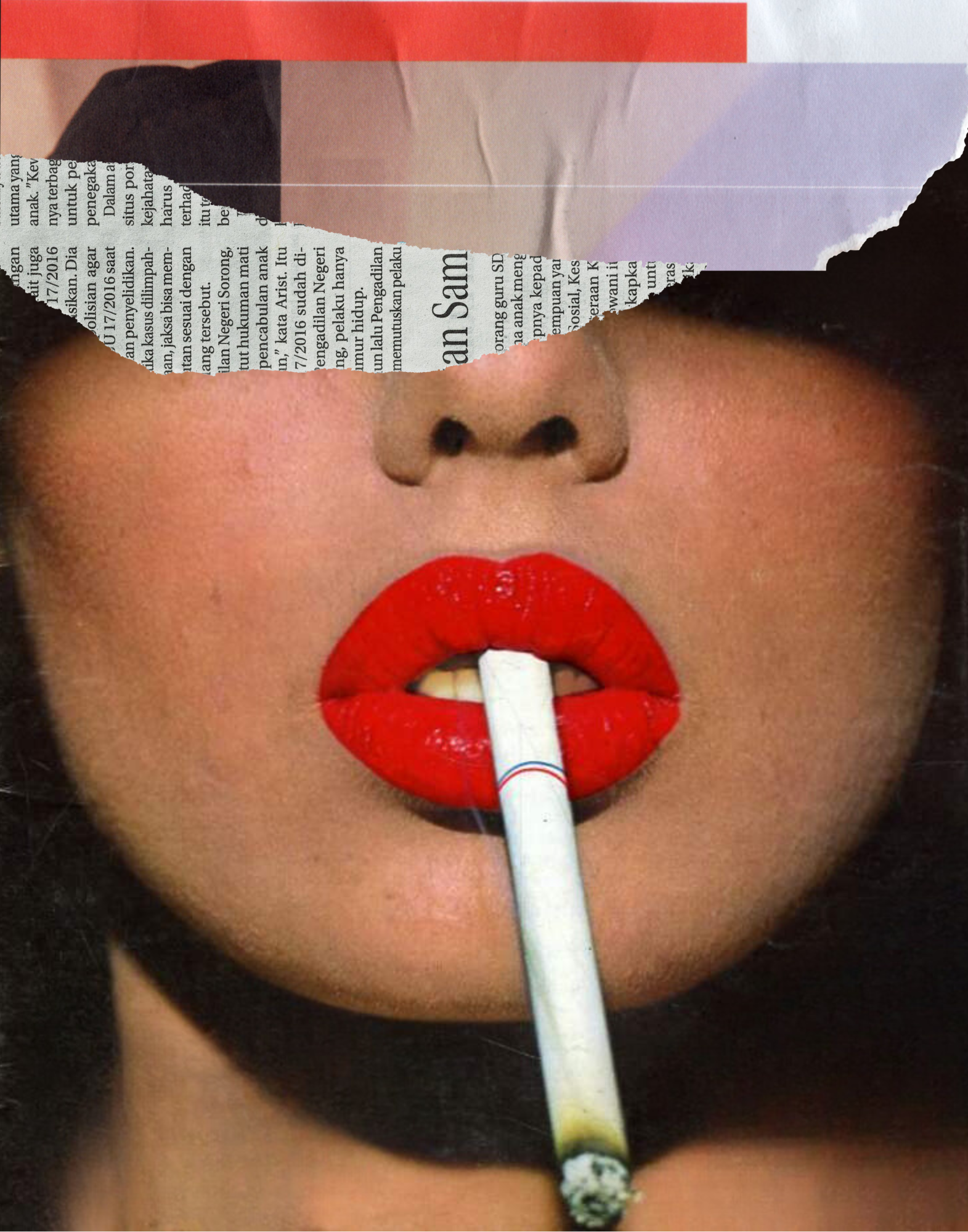 Lips Postcard